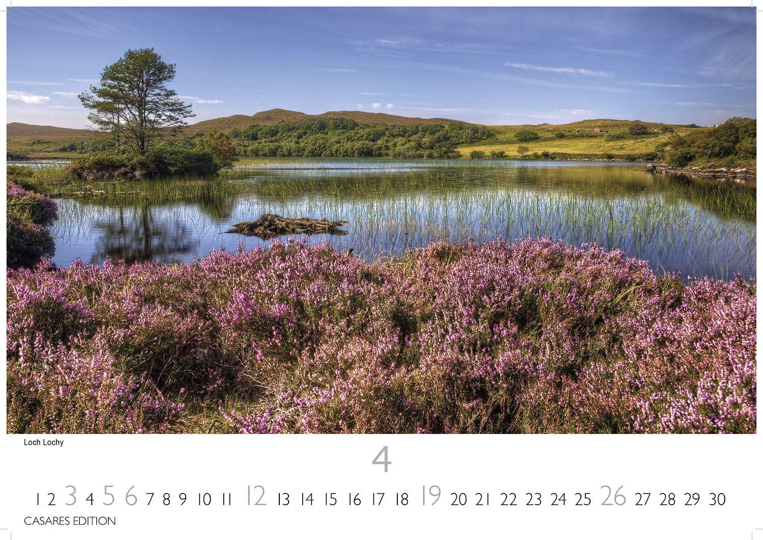 Beispielinhalt (Bild) Schottland Kalender 2026 - Wandkalender | Fotokalender England 35x50cm Grosses Format - Faszinierende Bilder von schottischen Highlands, Lochs, Küsten und Nationalparks