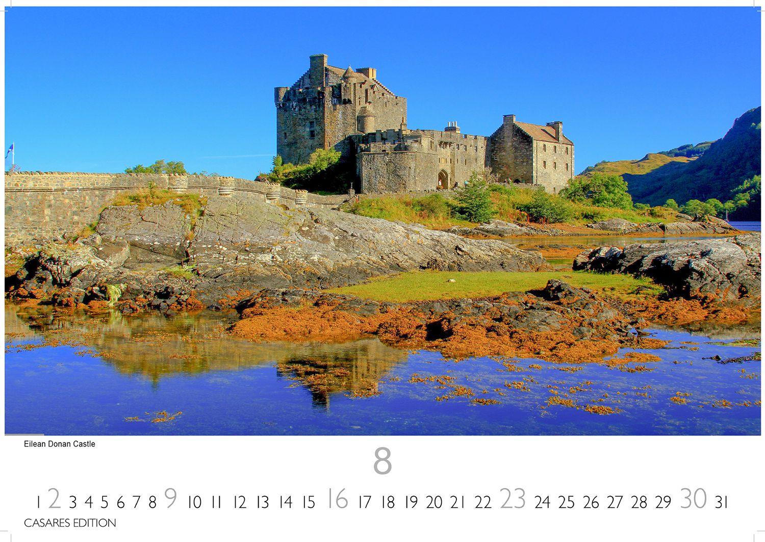 Beispielinhalt (Bild) Schottland Kalender 2026 - Wandkalender | Fotokalender England 35x50cm Grosses Format - Faszinierende Bilder von schottischen Highlands, Lochs, Küsten und Nationalparks