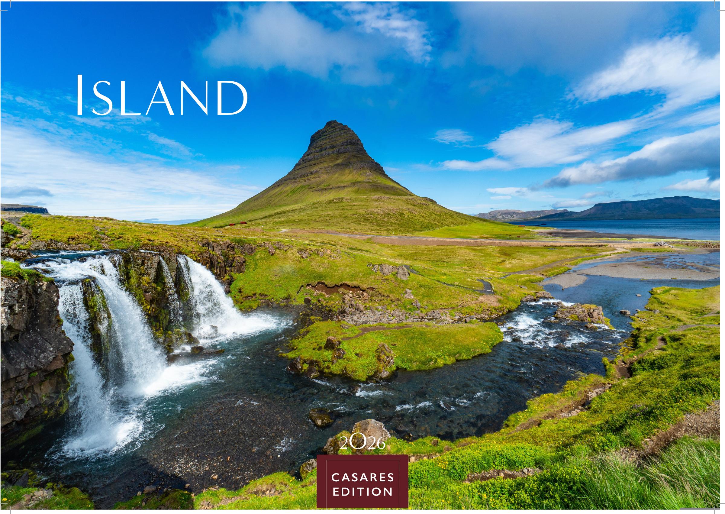 Vorderes Coverbild Island Kalender 2026 - Wandkalender | Fotokalender Naturkalender 35x50cm Grosses Format - Hochwertiger . mit atemberaubenden Island-Landschaften