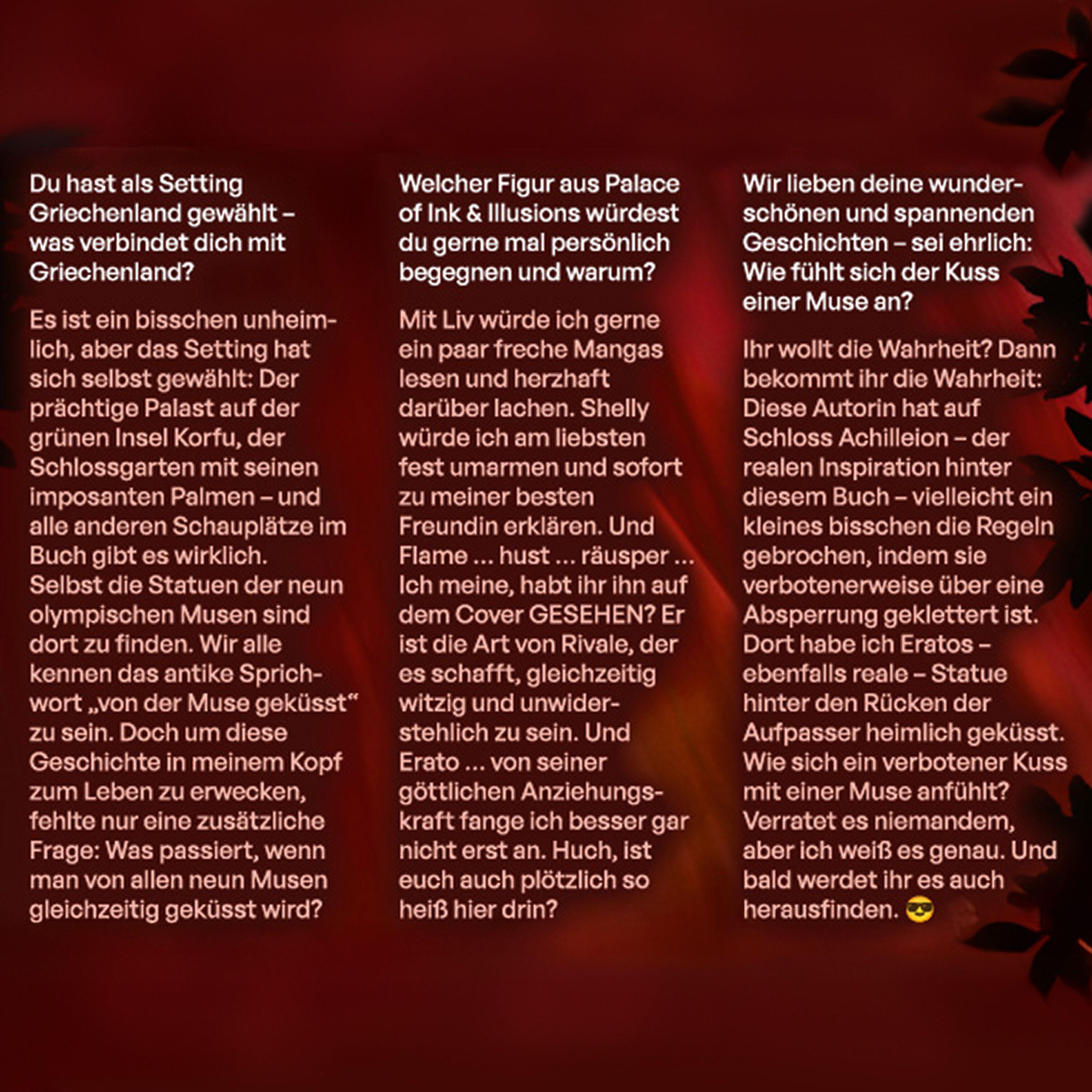 Beispielinhalt (Bild) Palace of Ink & Illusions, Band 2: Die Nacht des Verrats (Knisternde Romantasy von SPIEGEL-Bestsellerautorin Sabine Schoder)