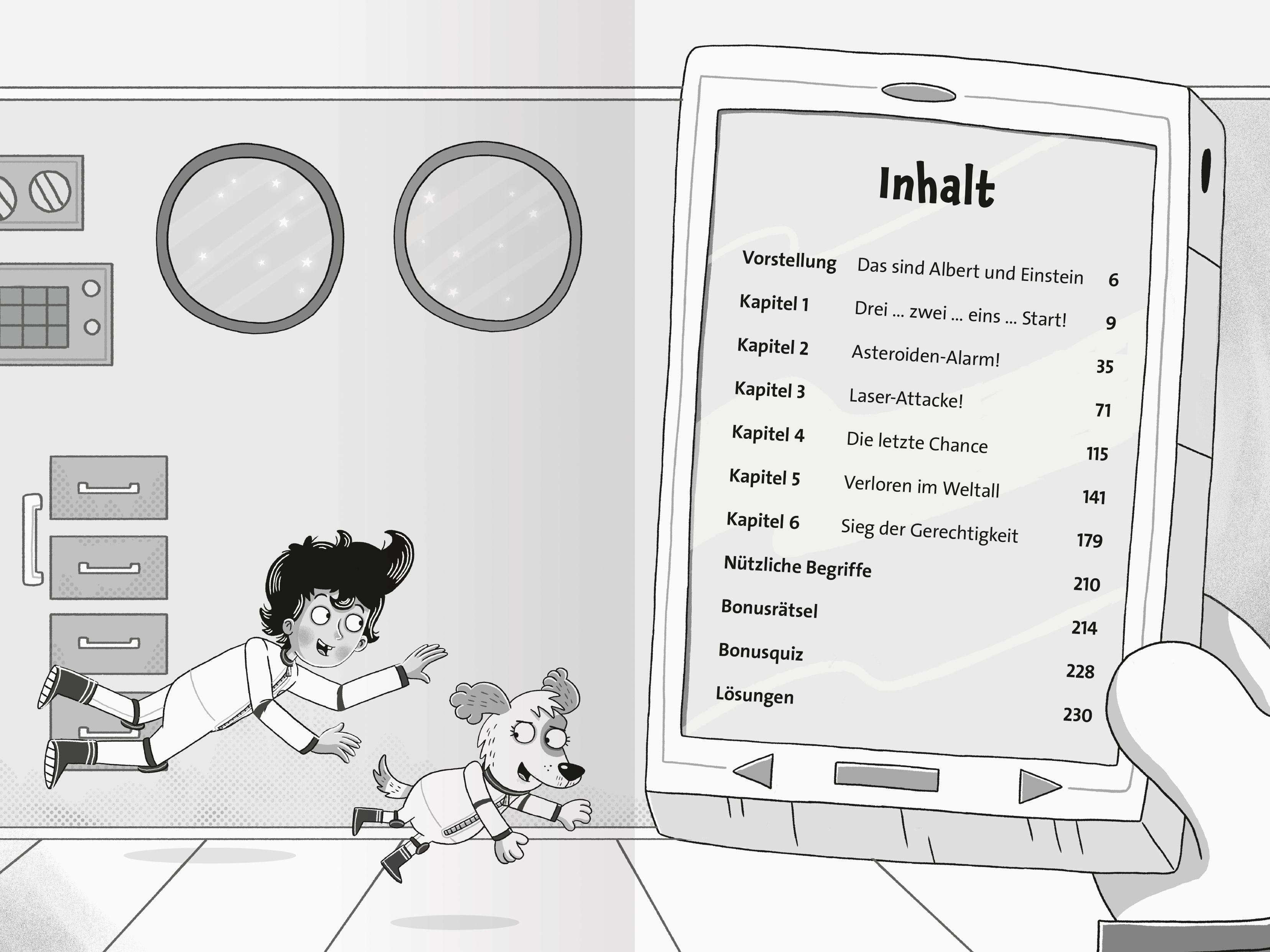 Beispielinhalt (Bild) Albert & Einstein, Band 2 - Der total verrückte Weltraum-Wahnsinn