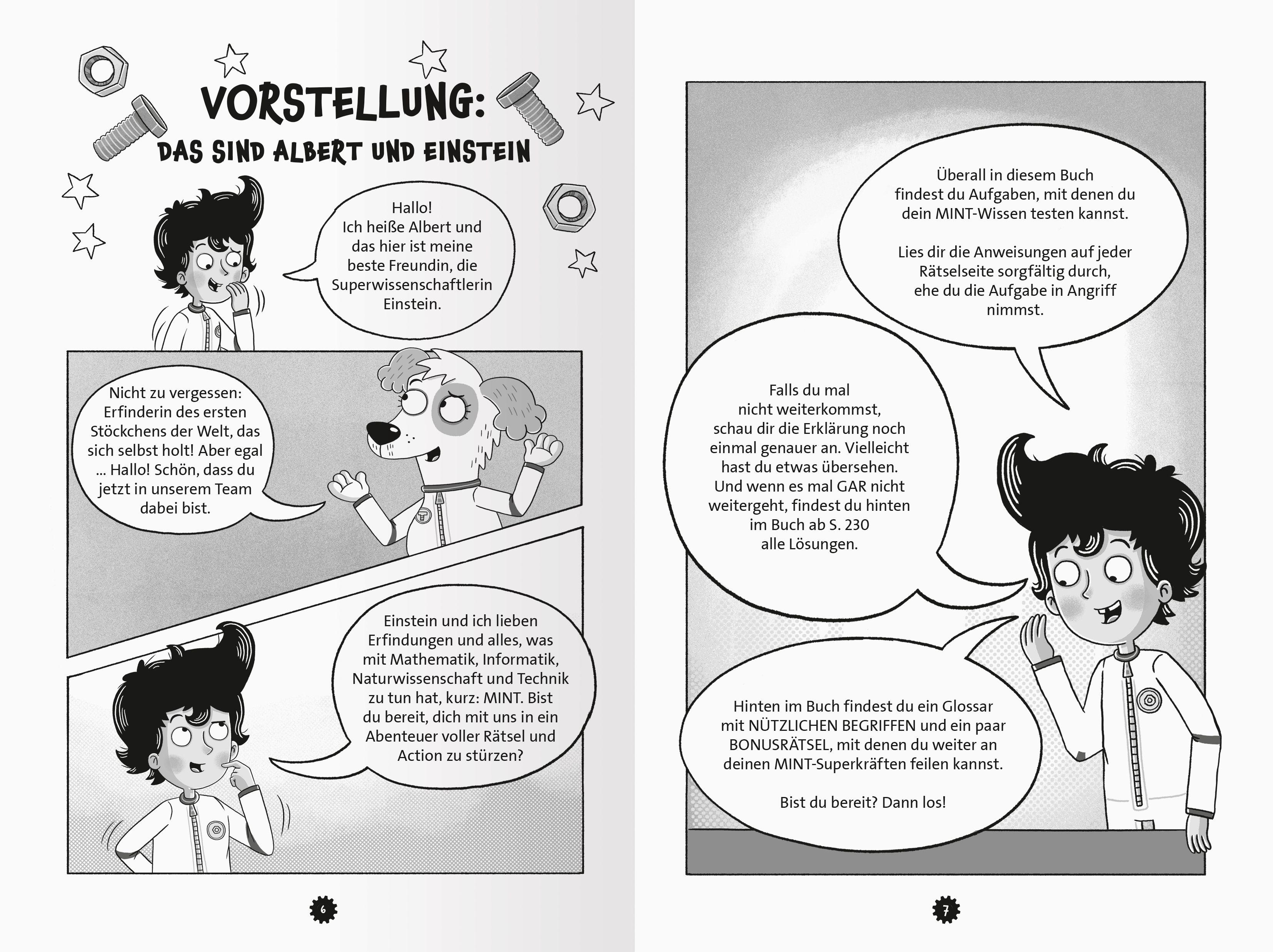 Beispielinhalt (Bild) Albert & Einstein, Band 2 - Der total verrückte Weltraum-Wahnsinn