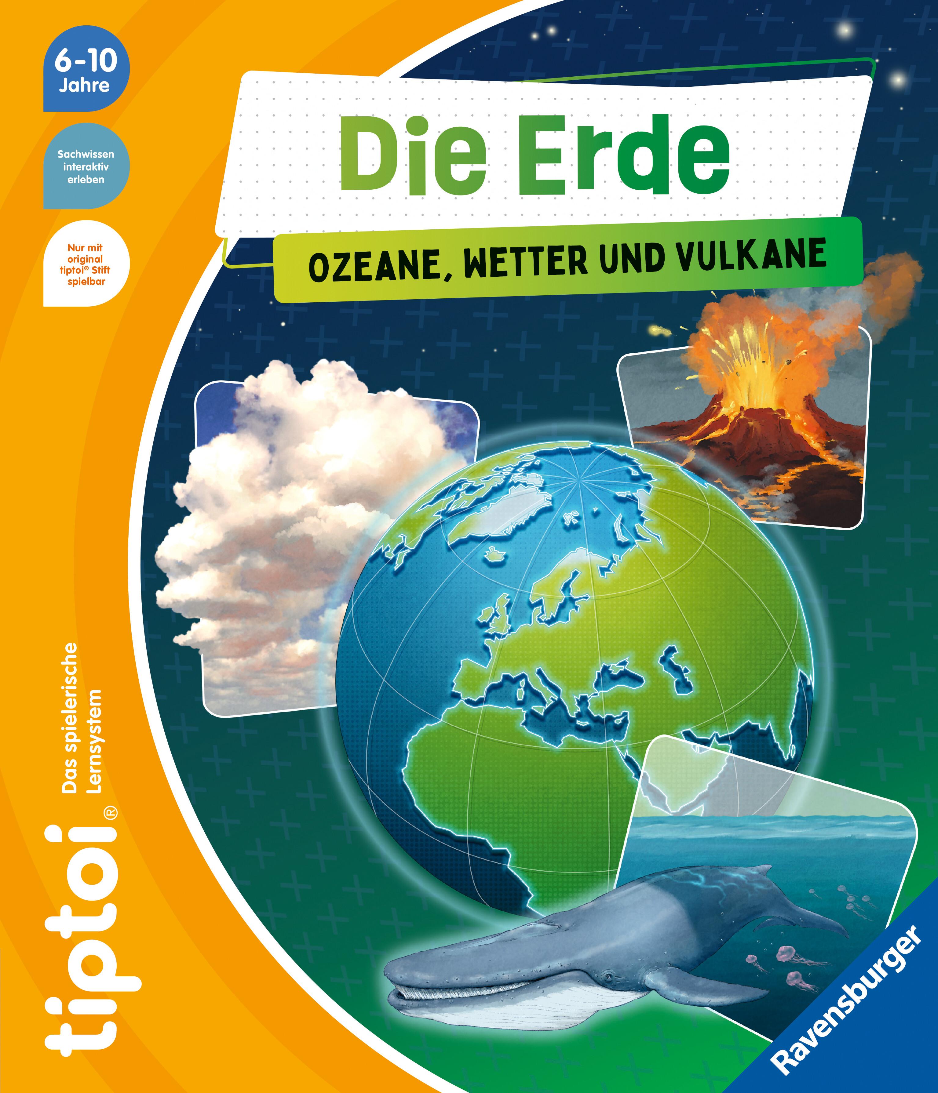 Vorderes Coverbild tiptoi® - Die Erde: Ozeane, Wetter und Vulkane