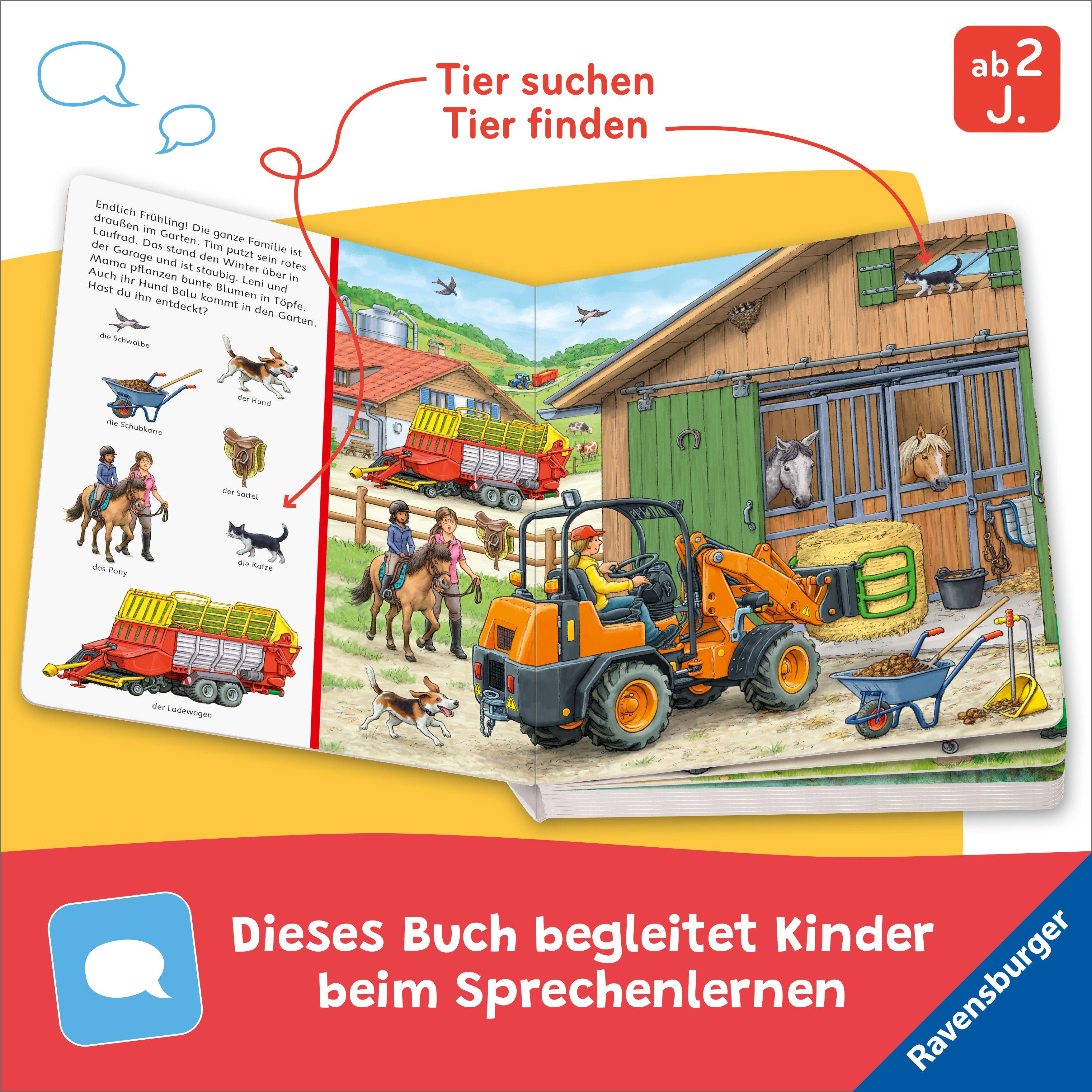 Beispielinhalt (Bild) Sachen suchen - Bauernhof-Fahrzeuge