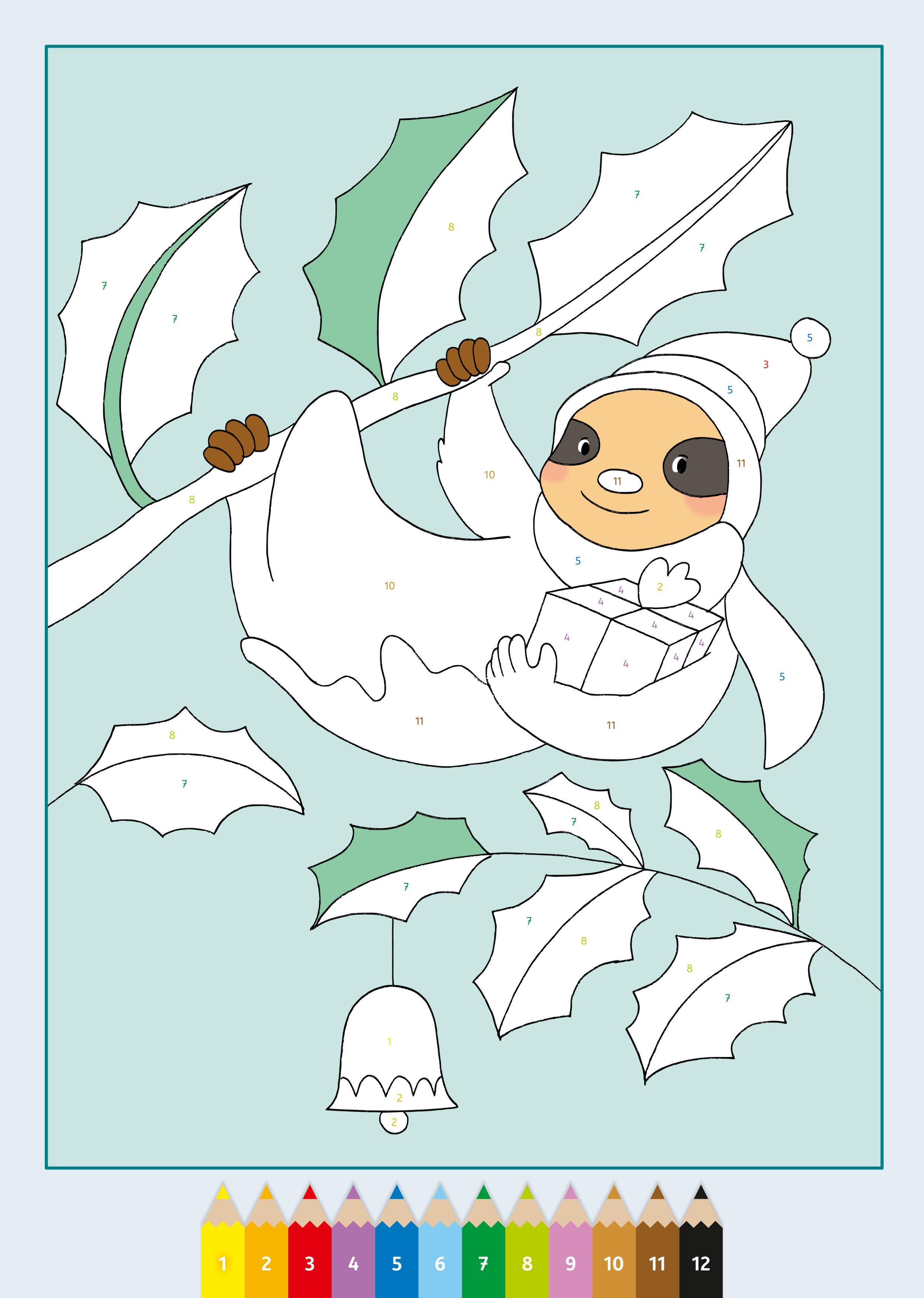 Beispielinhalt (Bild) CreArt Malen nach Zahlen - Weihnachten