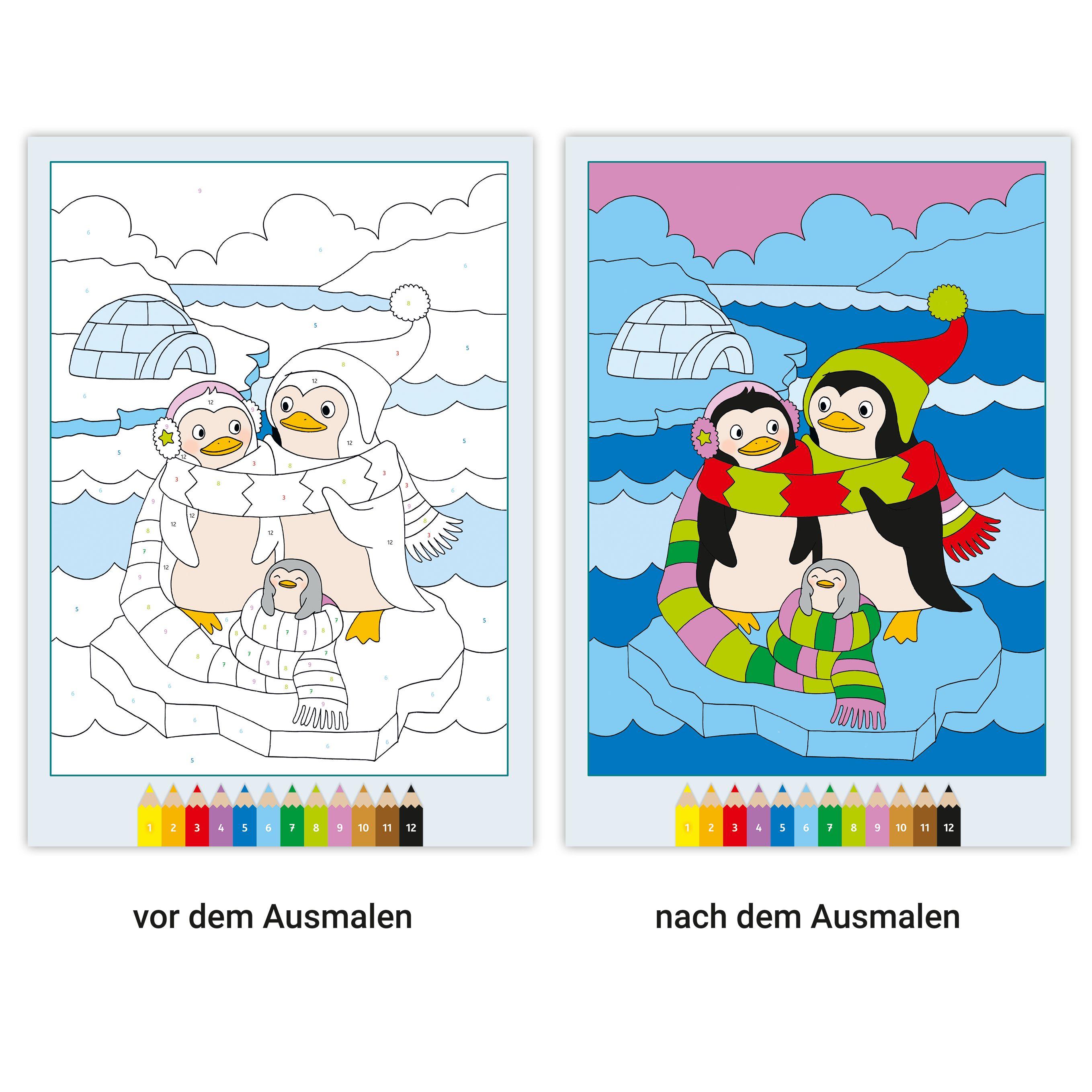 Beispielinhalt (Bild) CreArt Malen nach Zahlen - Weihnachten