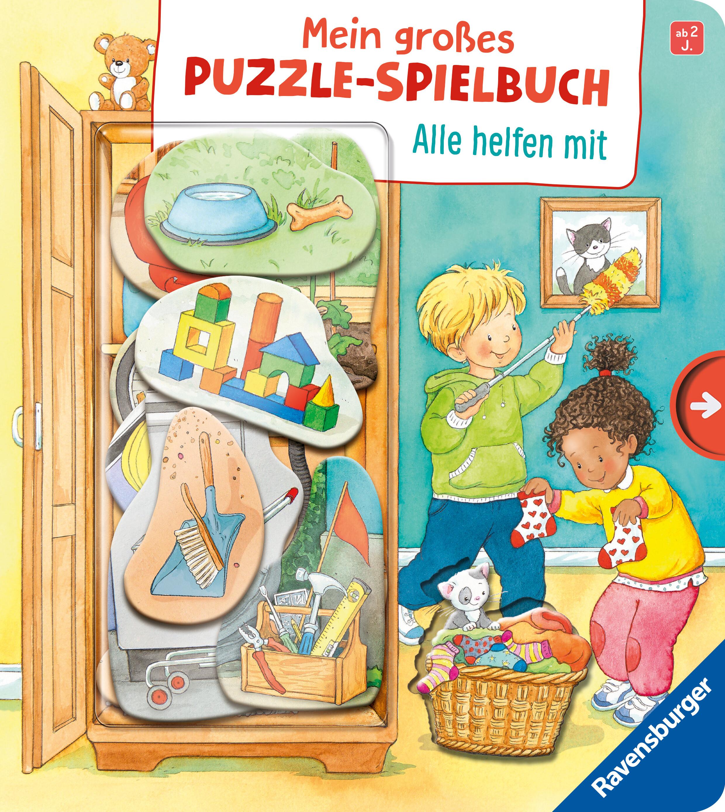 Vorderes Coverbild Mein großes Puzzle-Spielbuch - Alle helfen mit