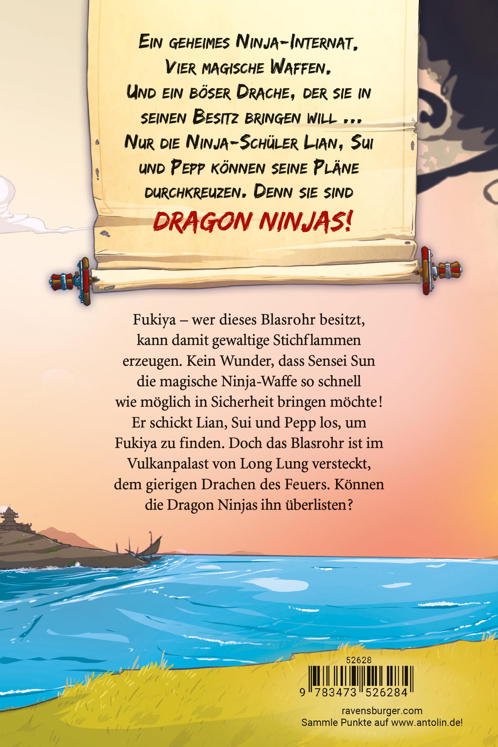 Rückseitencover Dragon Ninjas, Band 2 - Der Drache des Feuers