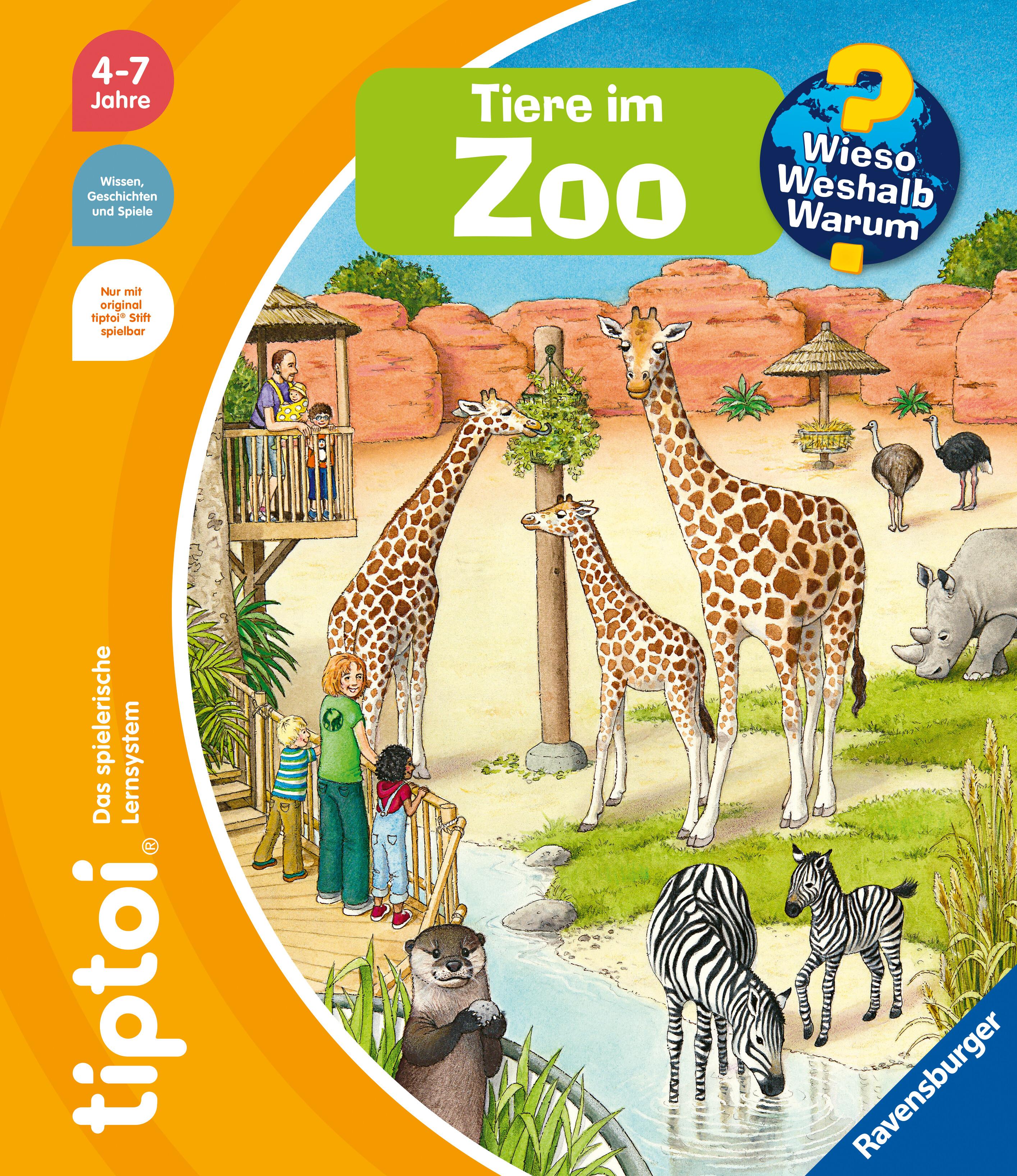 Vorderes Coverbild tiptoi® Wieso? Weshalb? Warum? - Tiere im Zoo