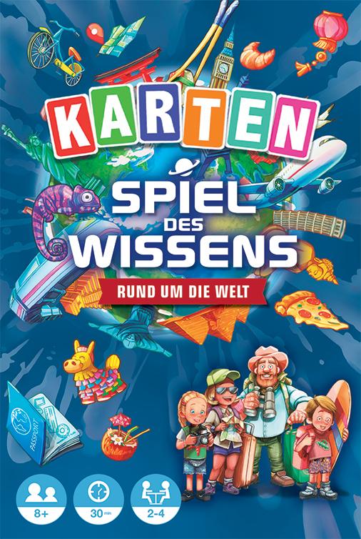 Vorderes Coverbild Spiel des Wissens - Kartenspiel Rund um die Welt Euro Hook