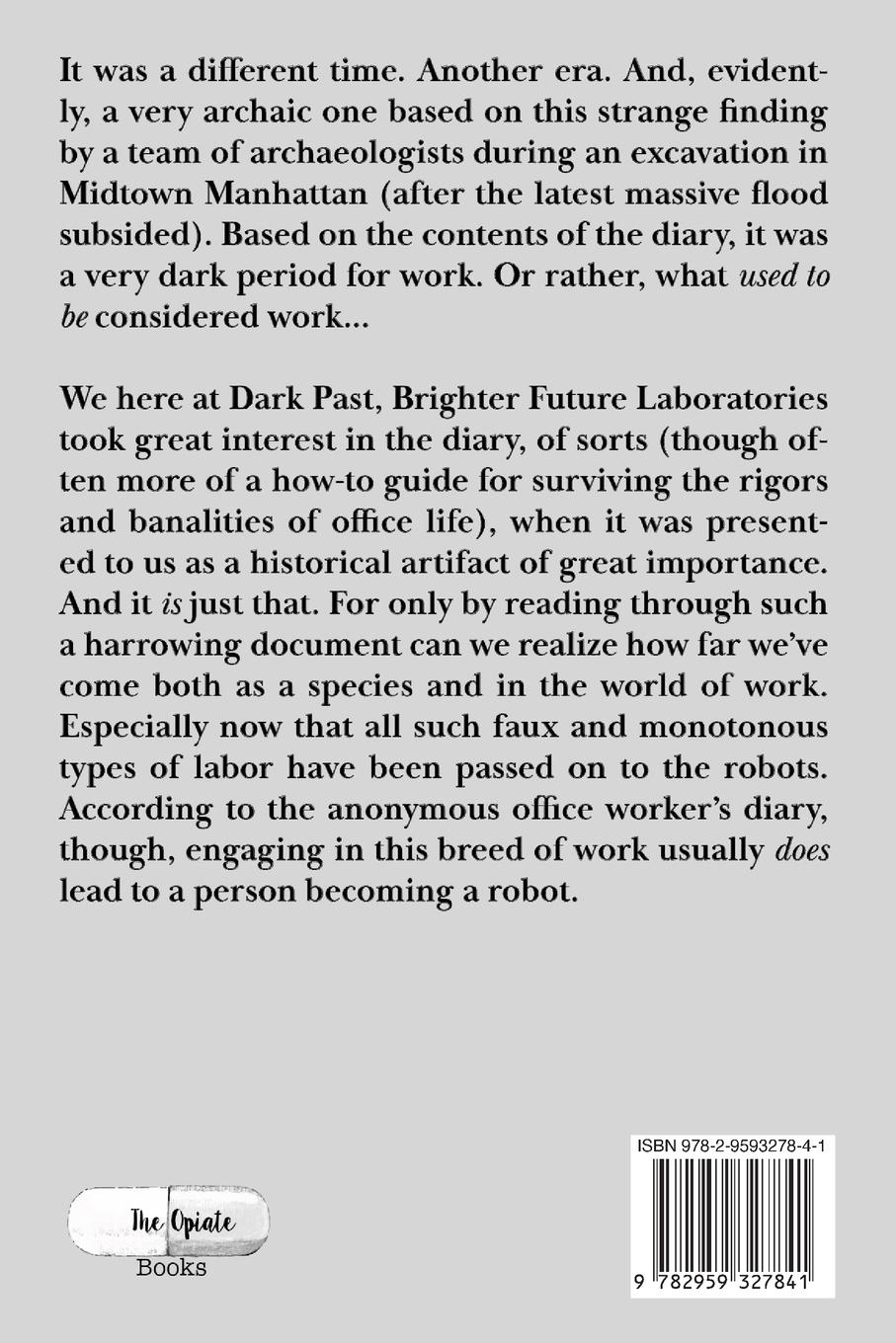 Rückseitencover Diary of an Anonymous  Midtown Office Worker in the 2010s