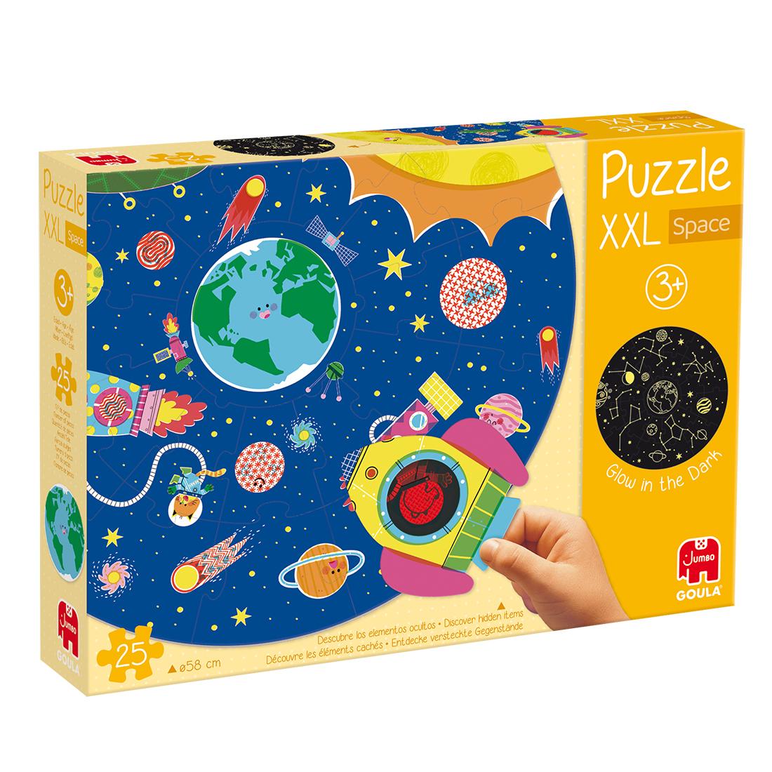 Beispielinhalt (Bild) GOULA - XXL-Weltraum-Puzzle - 25 Teile