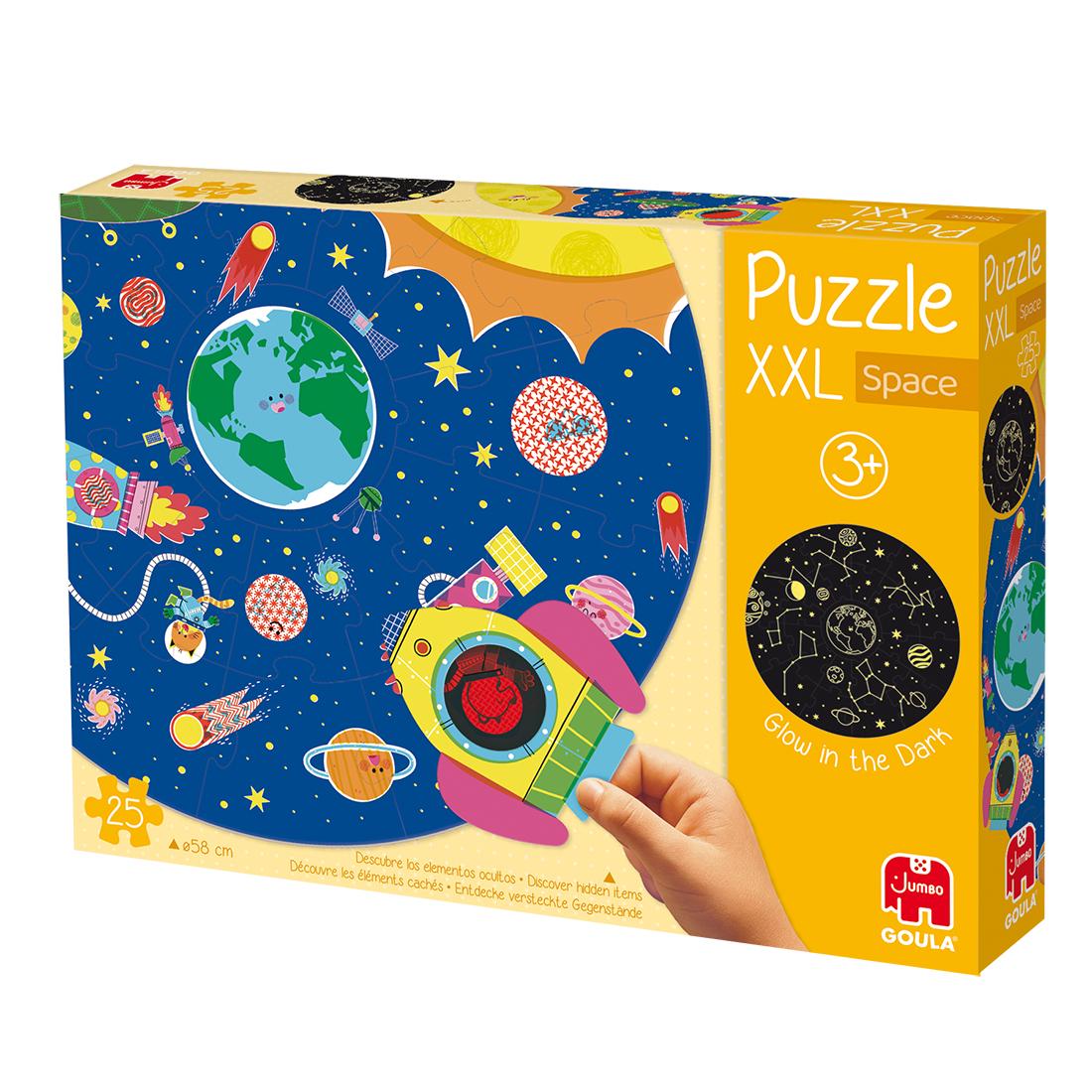 Beispielinhalt (Bild) GOULA - XXL-Weltraum-Puzzle - 25 Teile