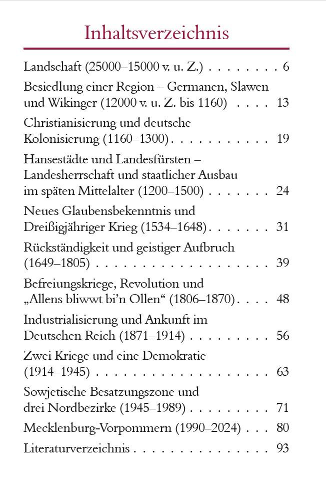 Beispielinhalt (Bild) Kleine Geschichte Pommerns
