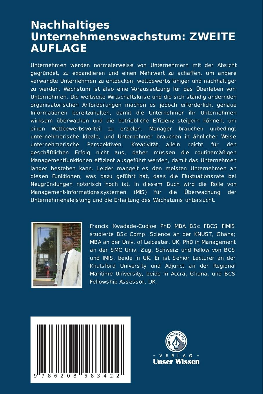 Rückseitencover Nachhaltiges Unternehmenswachstum: ZWEITE AUFLAGE