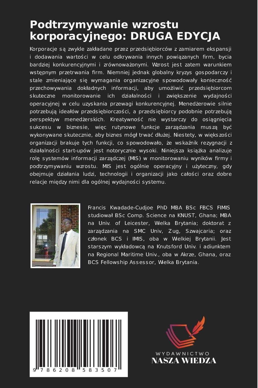 Rückseitencover Podtrzymywanie wzrostu korporacyjnego: DRUGA EDYCJA