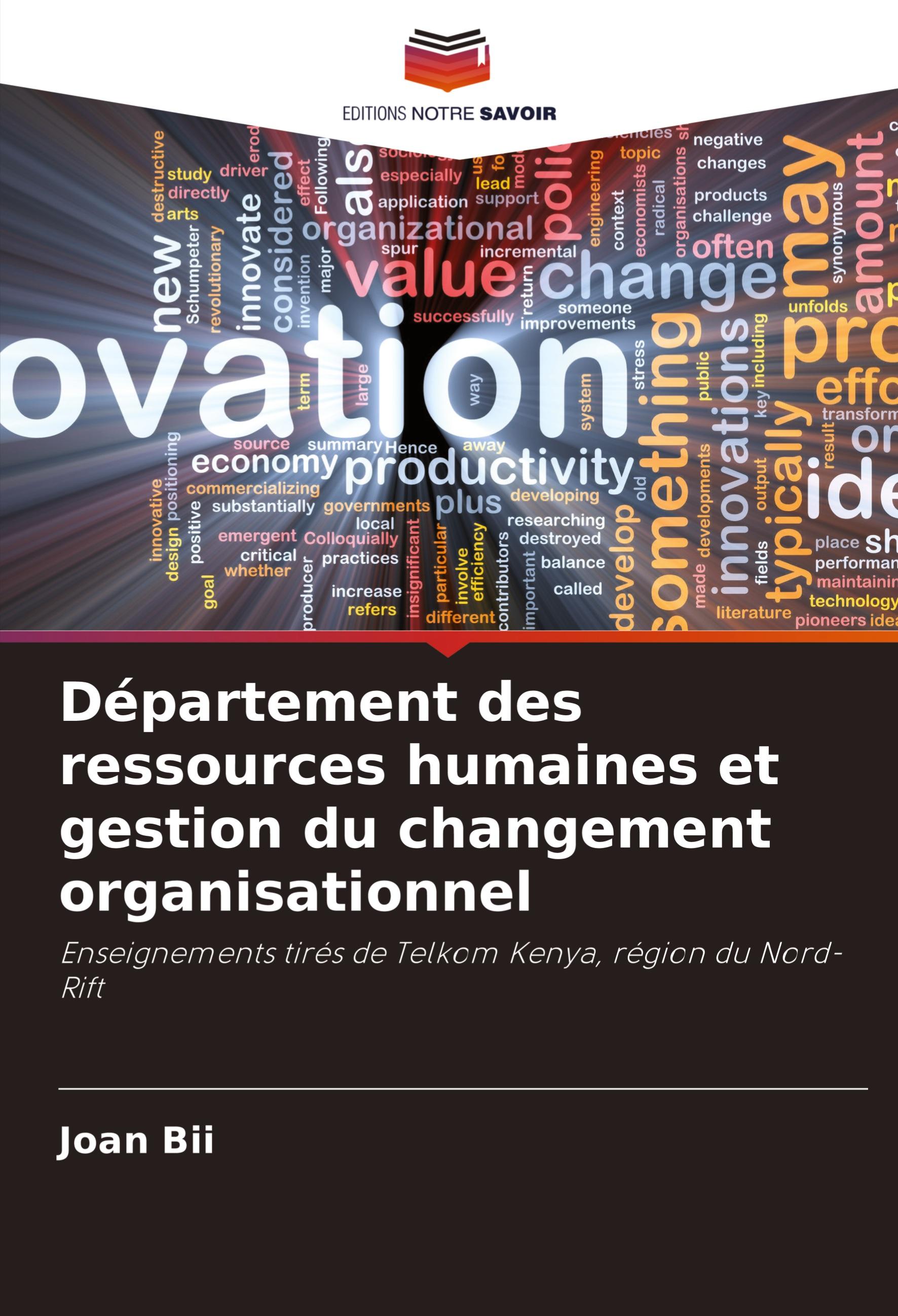 Vorderes Coverbild Département des ressources humaines et gestion du changement organisationnel