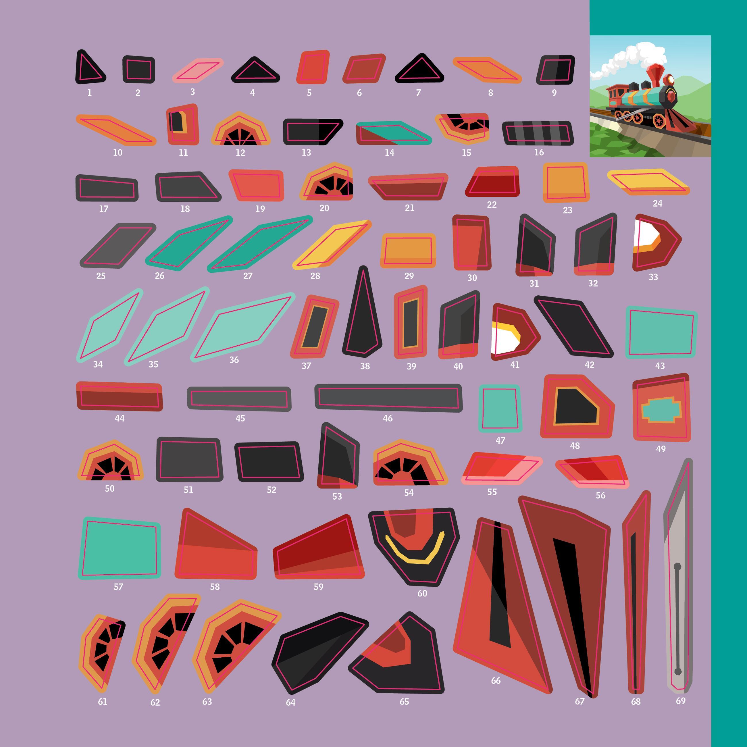 Beispielinhalt (Bild) Paint by Sticker Kids: Trucks, Trains & More