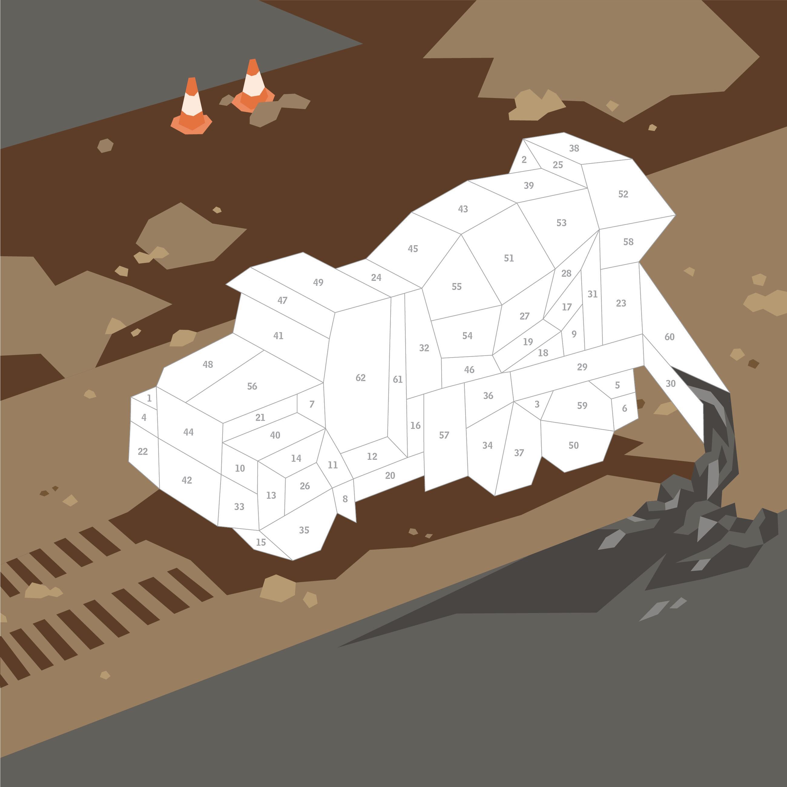 Beispielinhalt (Bild) Paint by Sticker Kids: Trucks, Trains & More