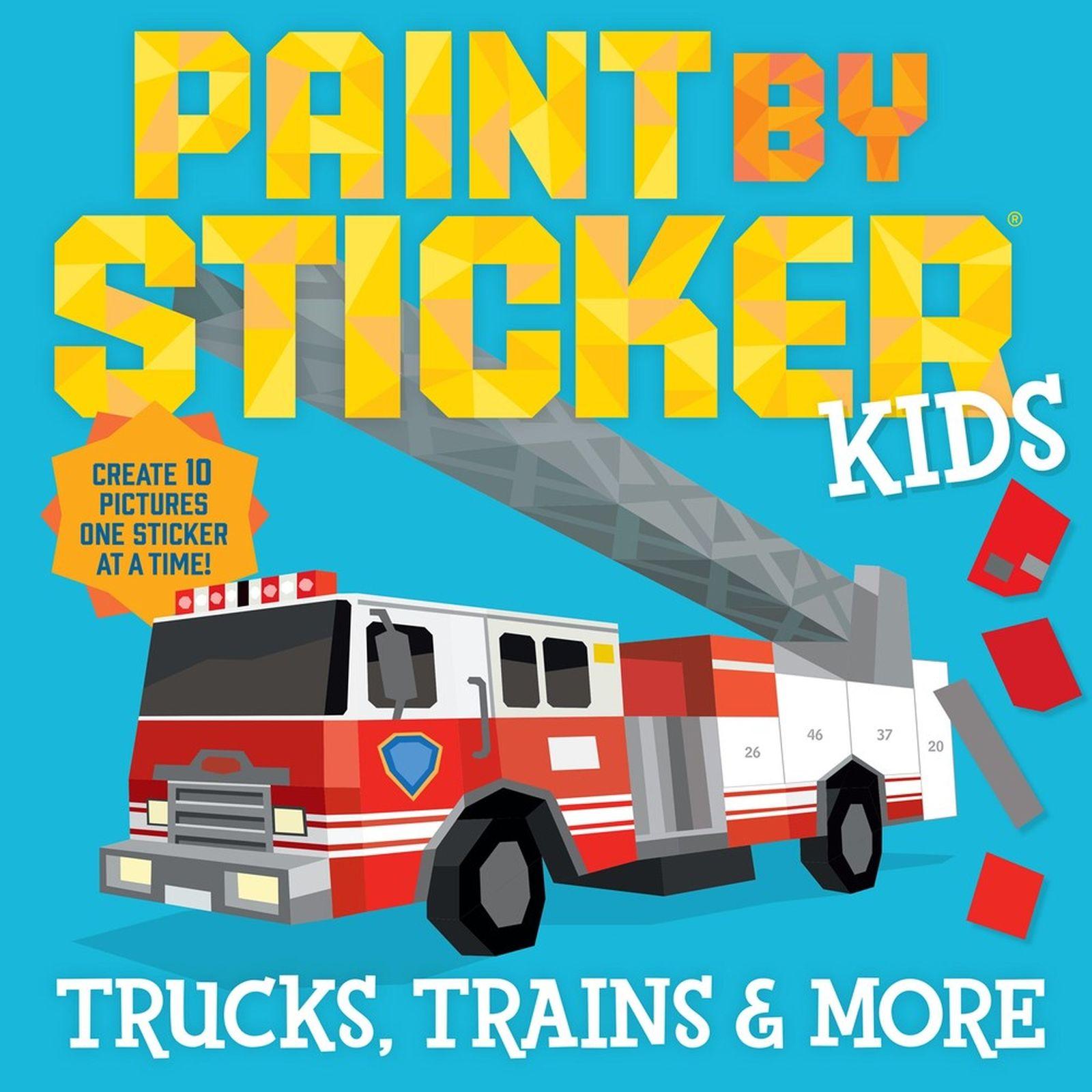 Vorderes Coverbild Paint by Sticker Kids: Trucks, Trains & More
