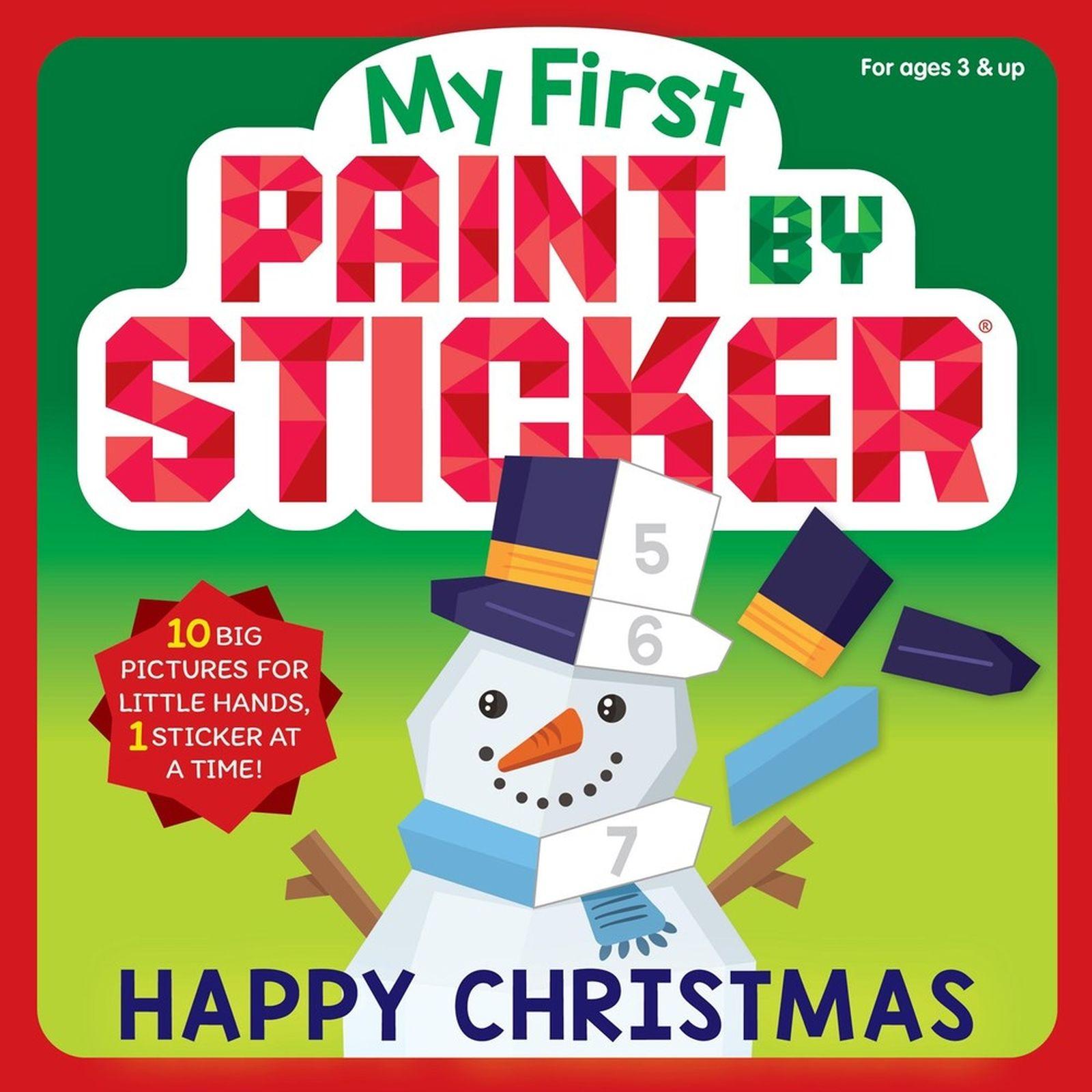 Vorderes Coverbild My First Paint by Sticker: Happy Christmas