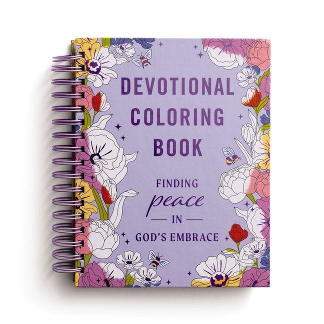 Vorderes Coverbild Devotional Coloring Book: Finding Peace in God's Embrace