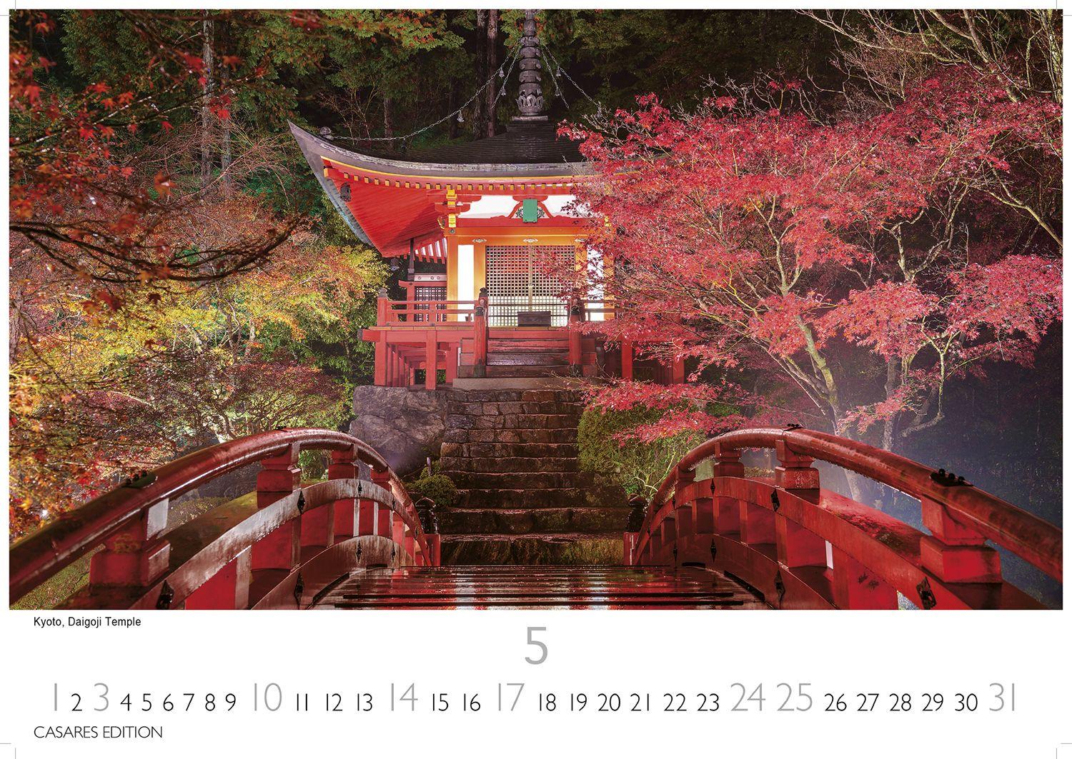 Beispielinhalt (Bild) Japan Kalender 2026 - Wandkalender | Fotokalender Asien 35x50cm Grosses Format - Hochwertiger . mit landestypischen Motiven | Perfekt für Japan-Liebhaber