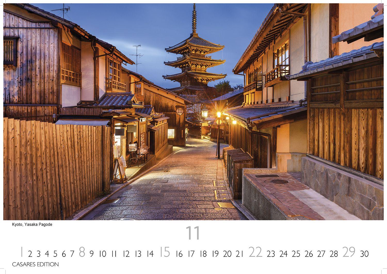 Beispielinhalt (Bild) Japan Kalender 2026 - Wandkalender | Fotokalender Asien 35x50cm Grosses Format - Hochwertiger . mit landestypischen Motiven | Perfekt für Japan-Liebhaber