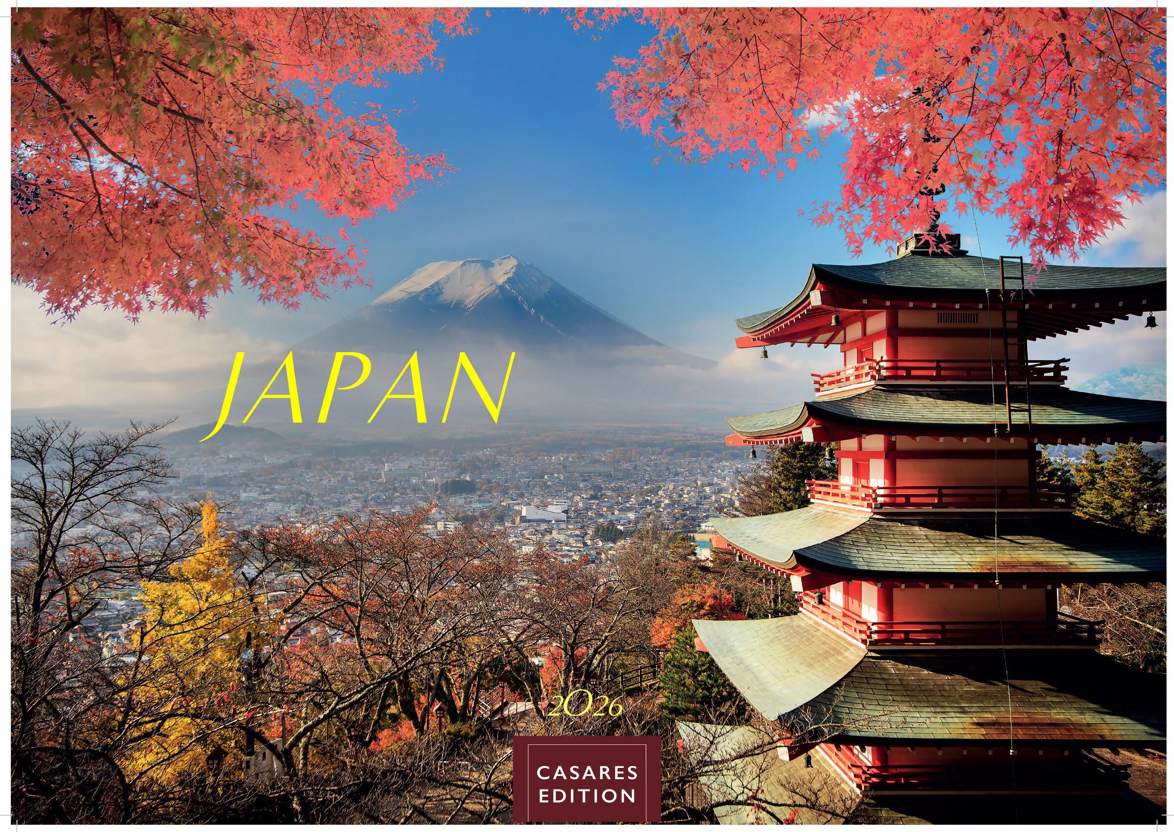 Vorderes Coverbild Japan Kalender 2026 - Wandkalender | Fotokalender Asien 35x50cm Grosses Format - Hochwertiger . mit landestypischen Motiven | Perfekt für Japan-Liebhaber
