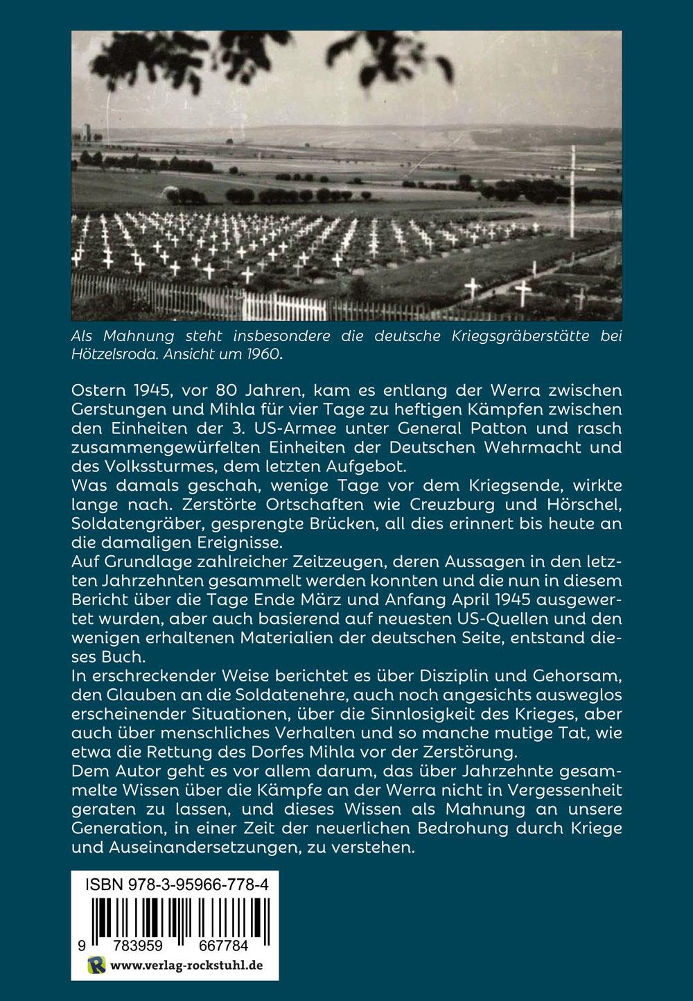 Rückseitencover Ostern 1945- Krieg an der Werra