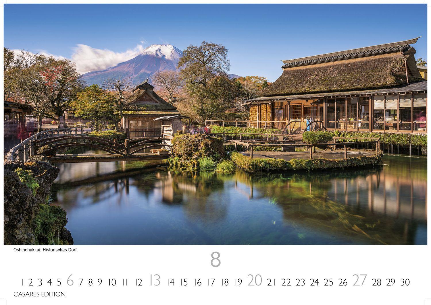 Beispielinhalt (Bild) Japan Kalender 2026 - Wandkalender | Fotokalender Asien 24x35cm - Hochwertiger . mit landestypischen Motiven | Perfekt für Japan-Liebhaber
