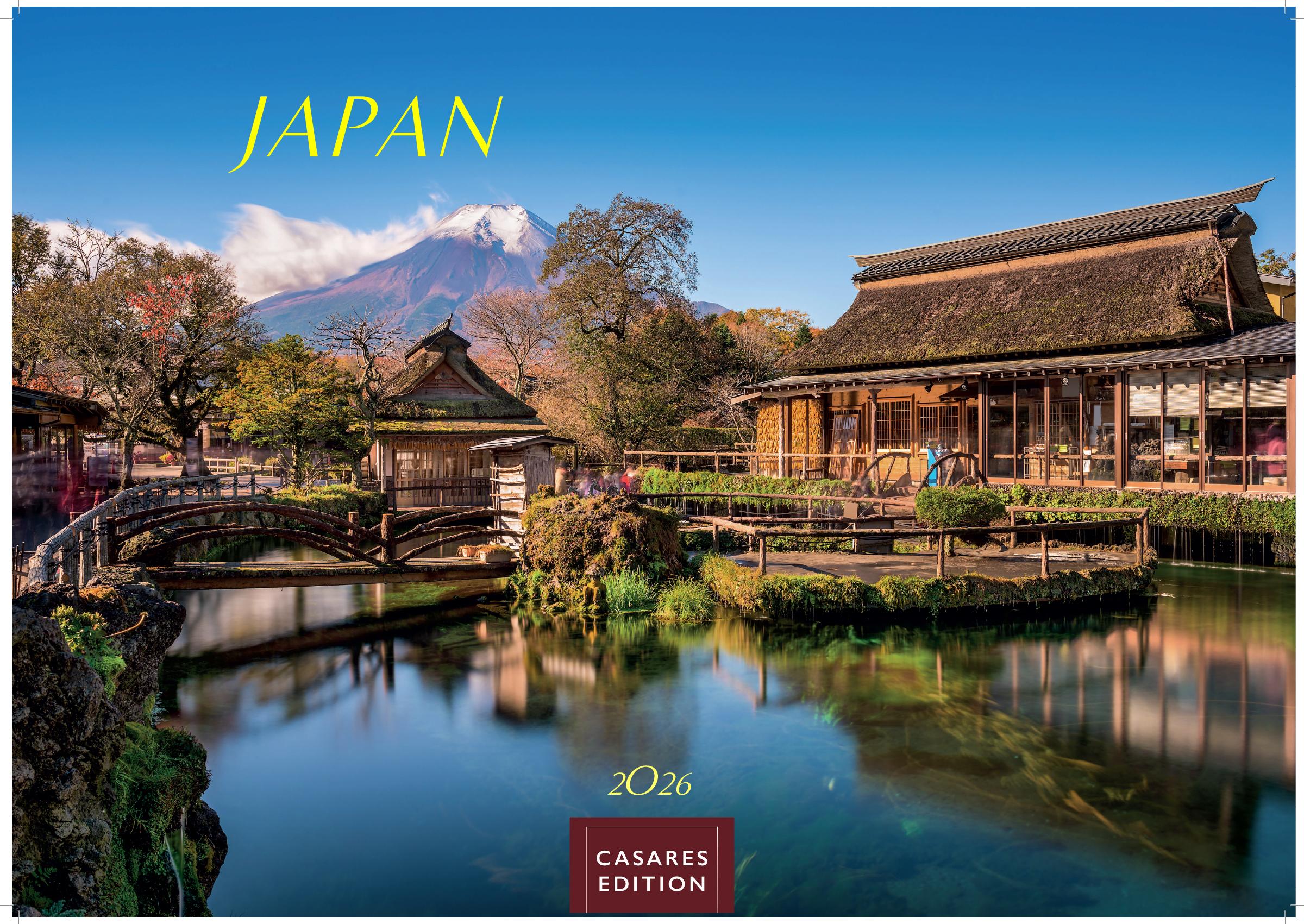 Vorderes Coverbild Japan Kalender 2026 - Wandkalender | Fotokalender Asien 24x35cm - Hochwertiger . mit landestypischen Motiven | Perfekt für Japan-Liebhaber
