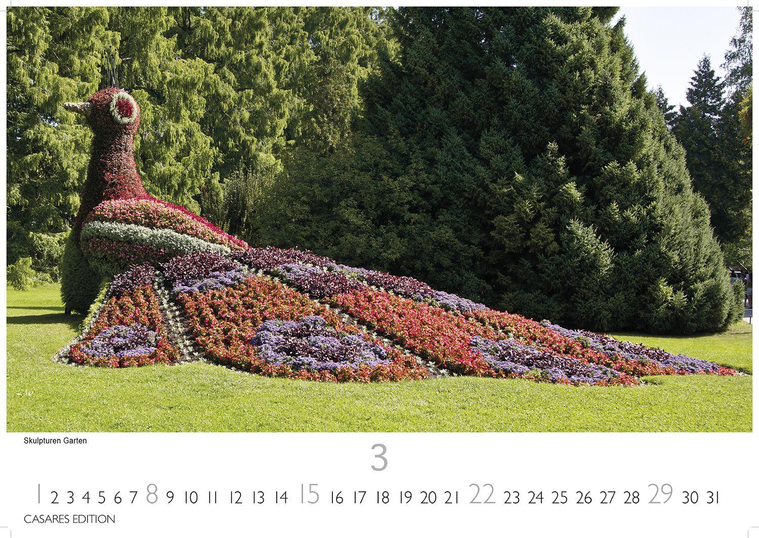 Beispielinhalt (Bild) Gärten der Welt Kalender 2026 - Wandkalender | Fotokalender Naturkalender 35x50cm - Wunderschöne Fotos der Gartenkultur aus aller Welt