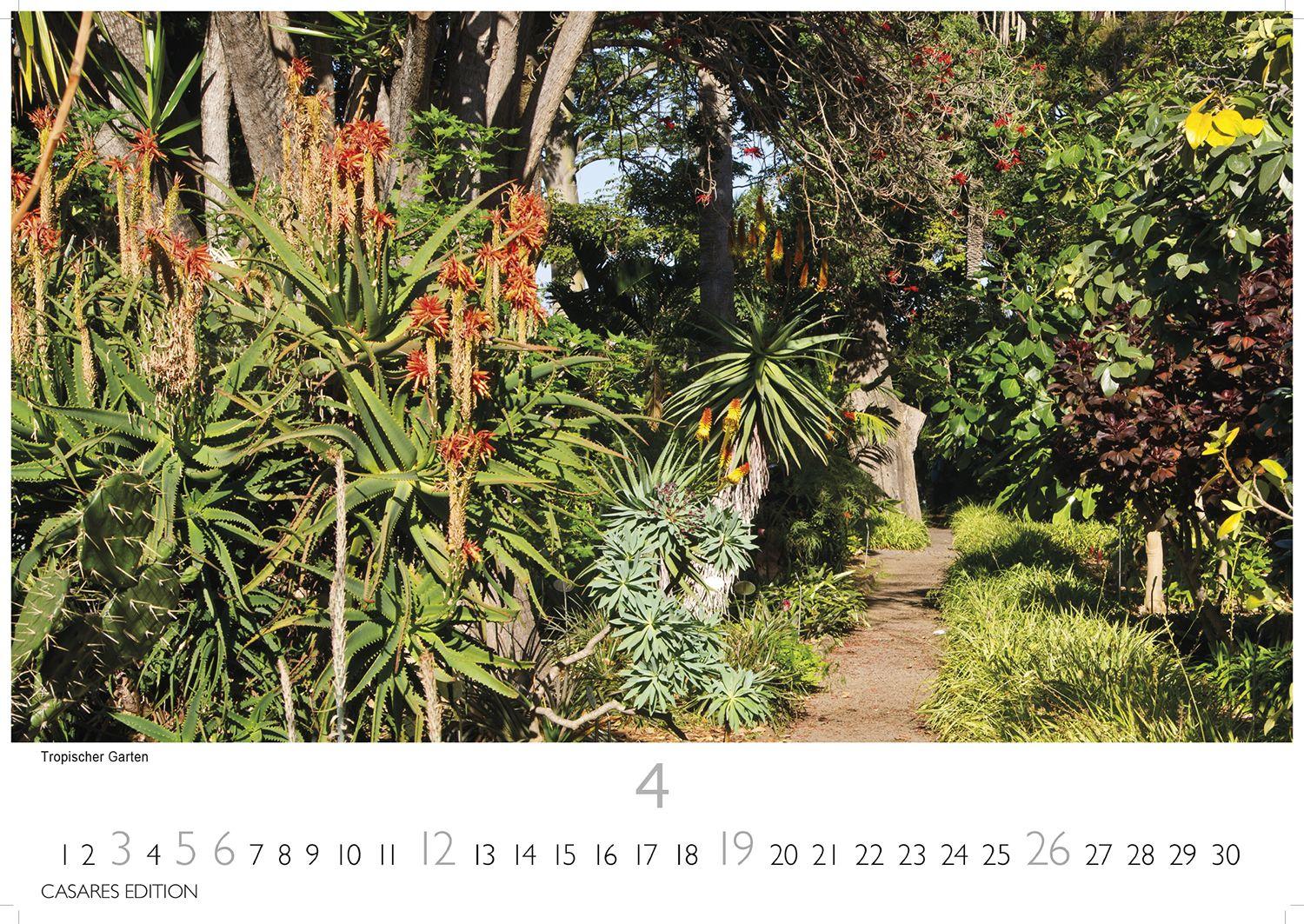 Beispielinhalt (Bild) Gärten der Welt Kalender 2026 - Wandkalender | Fotokalender Naturkalender 35x50cm - Wunderschöne Fotos der Gartenkultur aus aller Welt