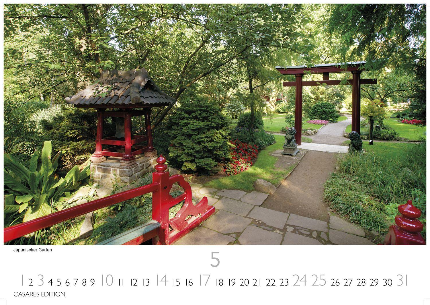 Beispielinhalt (Bild) Gärten der Welt Kalender 2026 - Wandkalender | Fotokalender Naturkalender 35x50cm - Wunderschöne Fotos der Gartenkultur aus aller Welt