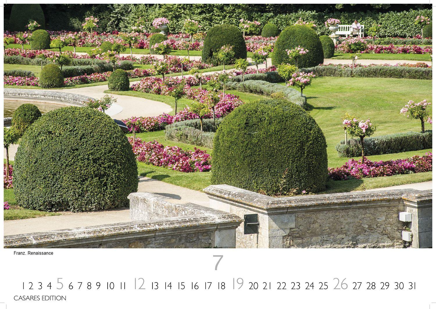 Beispielinhalt (Bild) Gärten der Welt Kalender 2026 - Wandkalender | Fotokalender Naturkalender 35x50cm - Wunderschöne Fotos der Gartenkultur aus aller Welt
