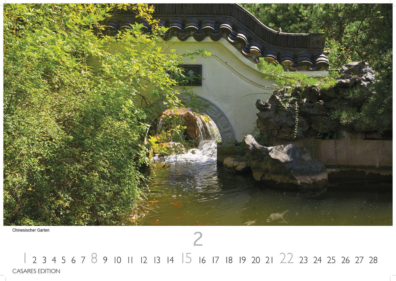 Beispielinhalt (Bild) Gärten der Welt Kalender 2026 - Wandkalender | Fotokalender Naturkalender 35x50cm - Wunderschöne Fotos der Gartenkultur aus aller Welt