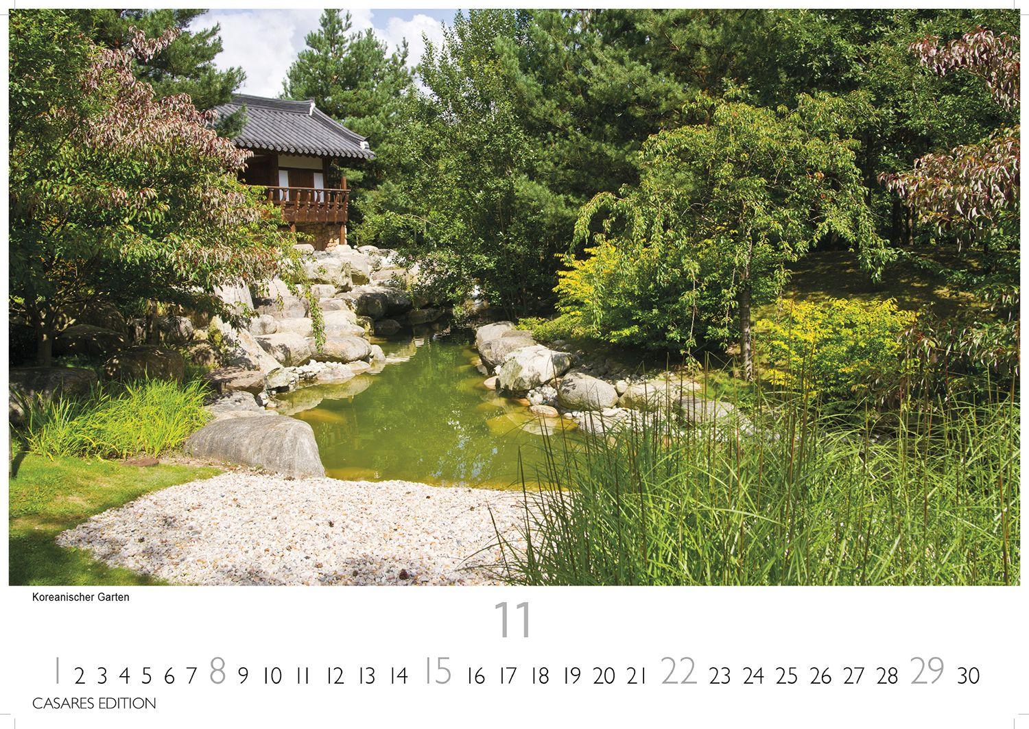Beispielinhalt (Bild) Gärten der Welt Kalender 2026 - Wandkalender | Fotokalender Naturkalender 35x50cm - Wunderschöne Fotos der Gartenkultur aus aller Welt