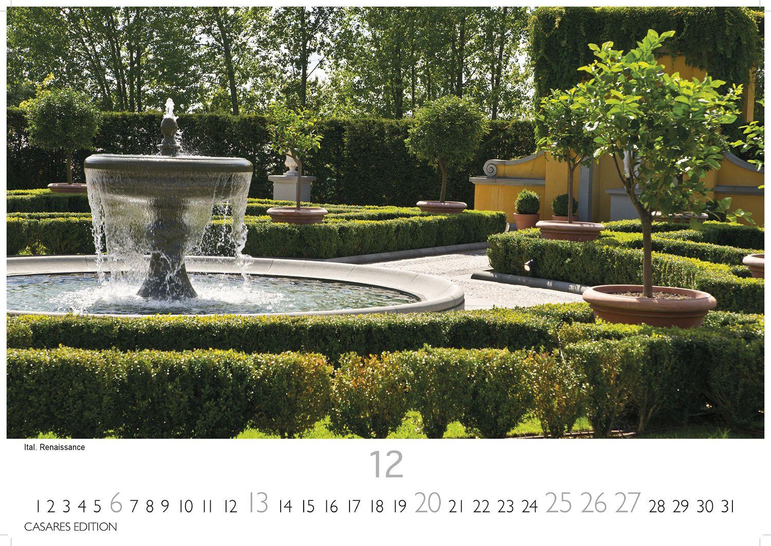 Beispielinhalt (Bild) Gärten der Welt Kalender 2026 - Wandkalender | Fotokalender Naturkalender 35x50cm - Wunderschöne Fotos der Gartenkultur aus aller Welt
