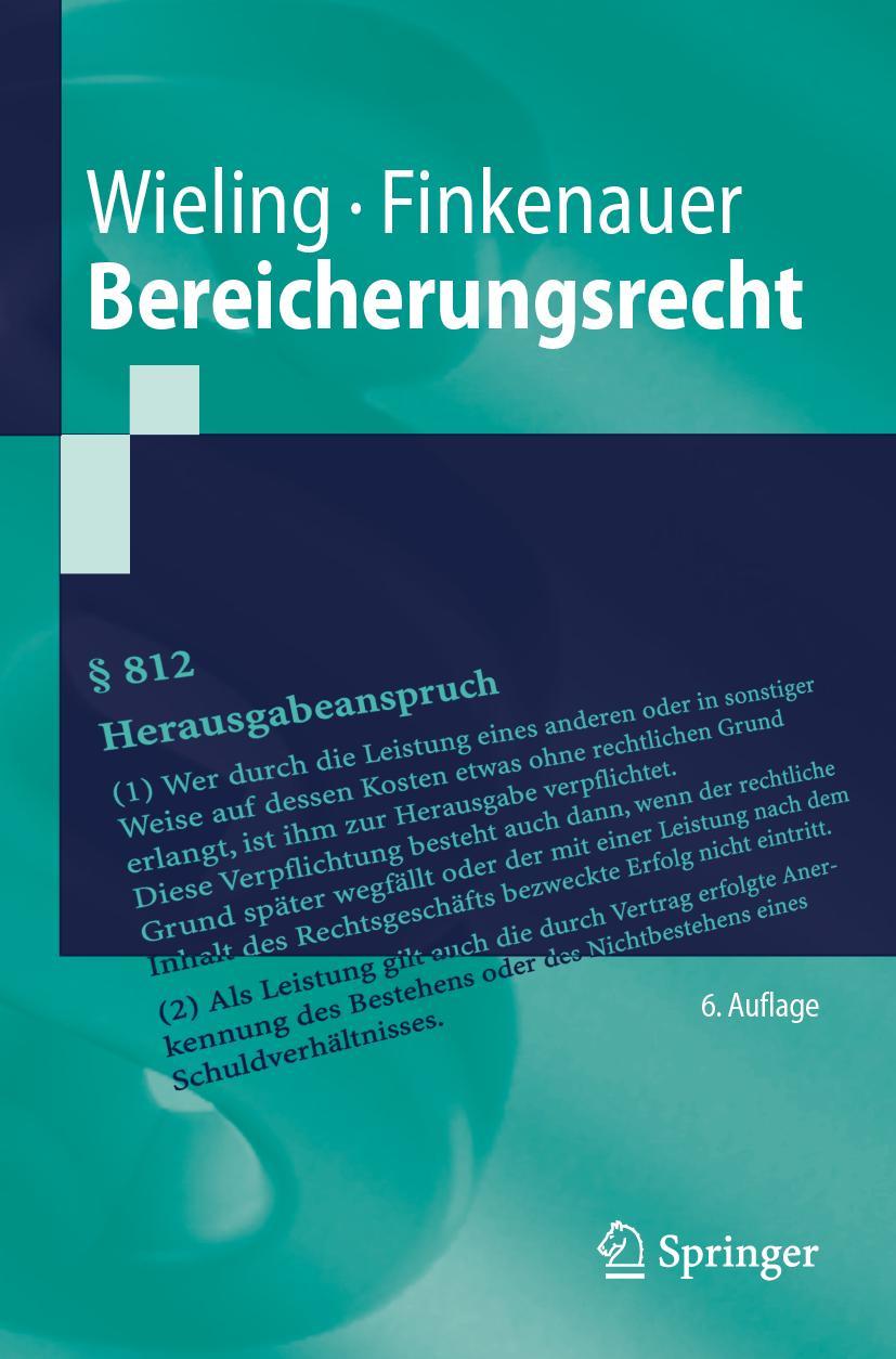 Vorderes Coverbild Bereicherungsrecht