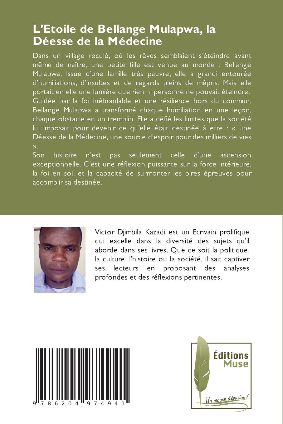 Rückseitencover L'Etoile de Bellange Mulapwa, la Déesse de la Médecine