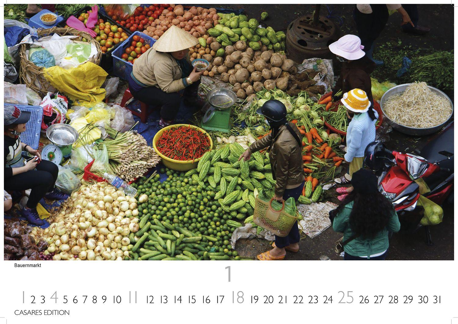 Beispielinhalt (Bild) Vietnam Kalender 2026 - Wandkalender | Fotokalender Asien 35x50cm Grosses Format - Fotos von Vietnams beeindruckenden Landschaften und traditionellem Leben