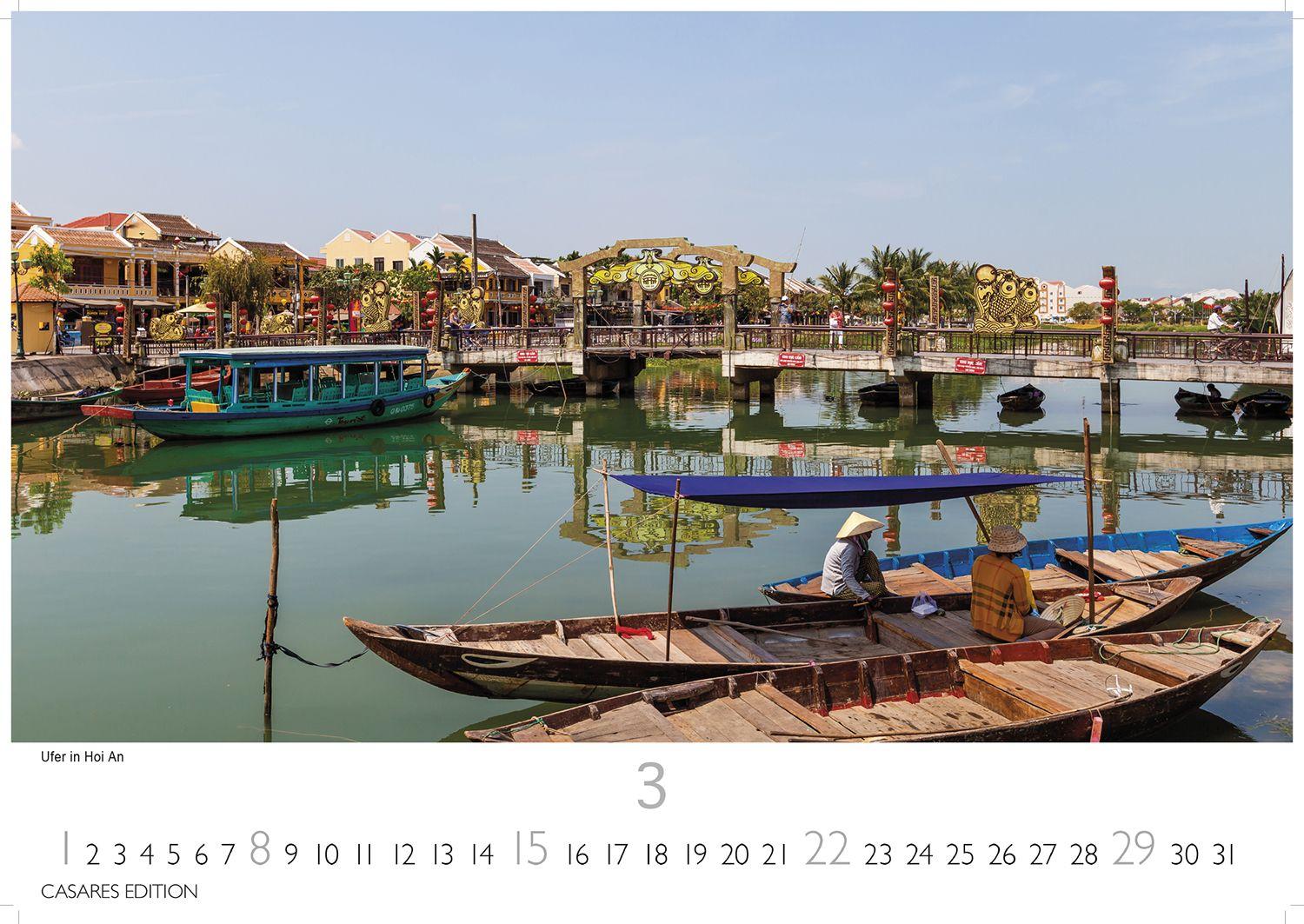 Beispielinhalt (Bild) Vietnam Kalender 2026 - Wandkalender | Fotokalender Asien 35x50cm Grosses Format - Fotos von Vietnams beeindruckenden Landschaften und traditionellem Leben