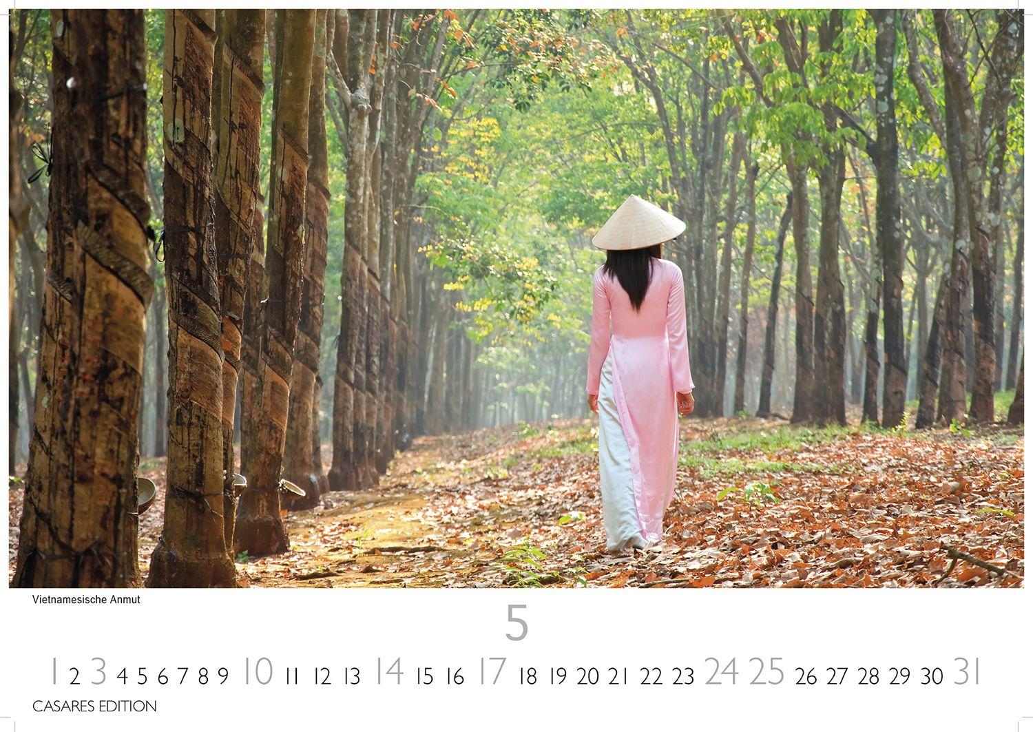 Beispielinhalt (Bild) Vietnam Kalender 2026 - Wandkalender | Fotokalender Asien 35x50cm Grosses Format - Fotos von Vietnams beeindruckenden Landschaften und traditionellem Leben