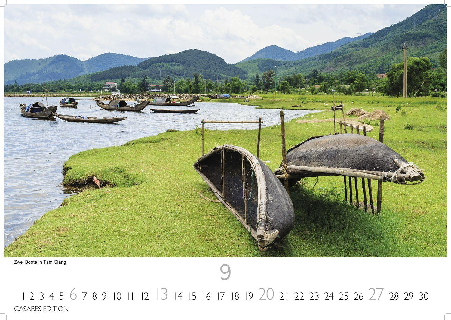 Beispielinhalt (Bild) Vietnam Kalender 2026 - Wandkalender | Fotokalender Asien 35x50cm Grosses Format - Fotos von Vietnams beeindruckenden Landschaften und traditionellem Leben