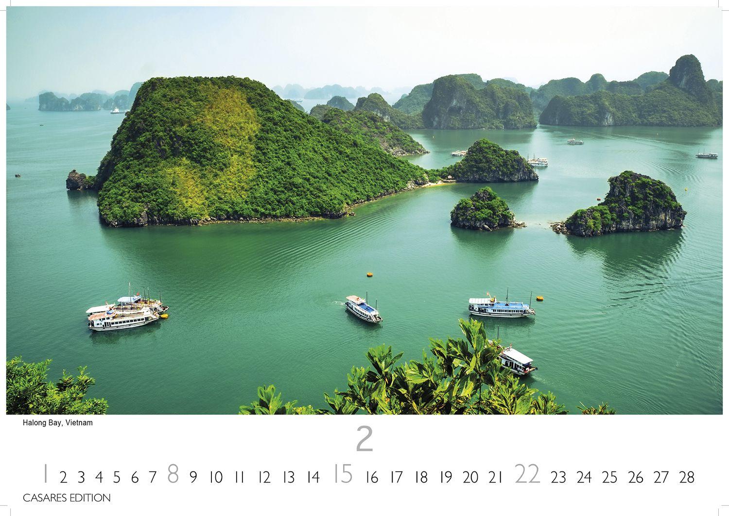 Beispielinhalt (Bild) Vietnam Kalender 2026 - Wandkalender | Fotokalender Asien 35x50cm Grosses Format - Fotos von Vietnams beeindruckenden Landschaften und traditionellem Leben