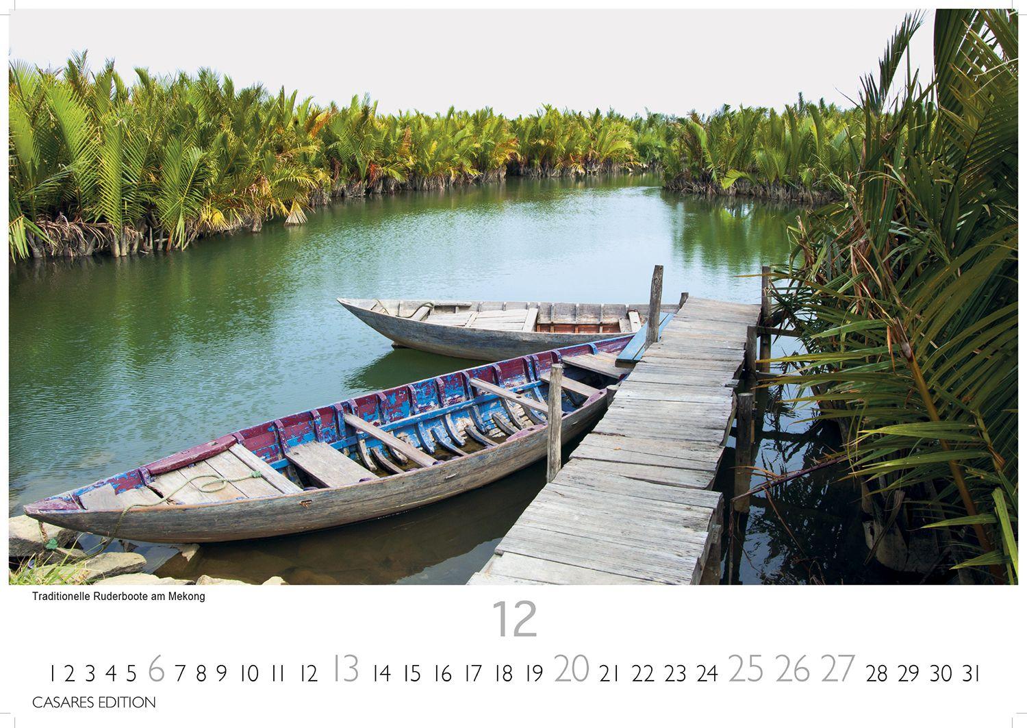 Beispielinhalt (Bild) Vietnam Kalender 2026 - Wandkalender | Fotokalender Asien 35x50cm Grosses Format - Fotos von Vietnams beeindruckenden Landschaften und traditionellem Leben