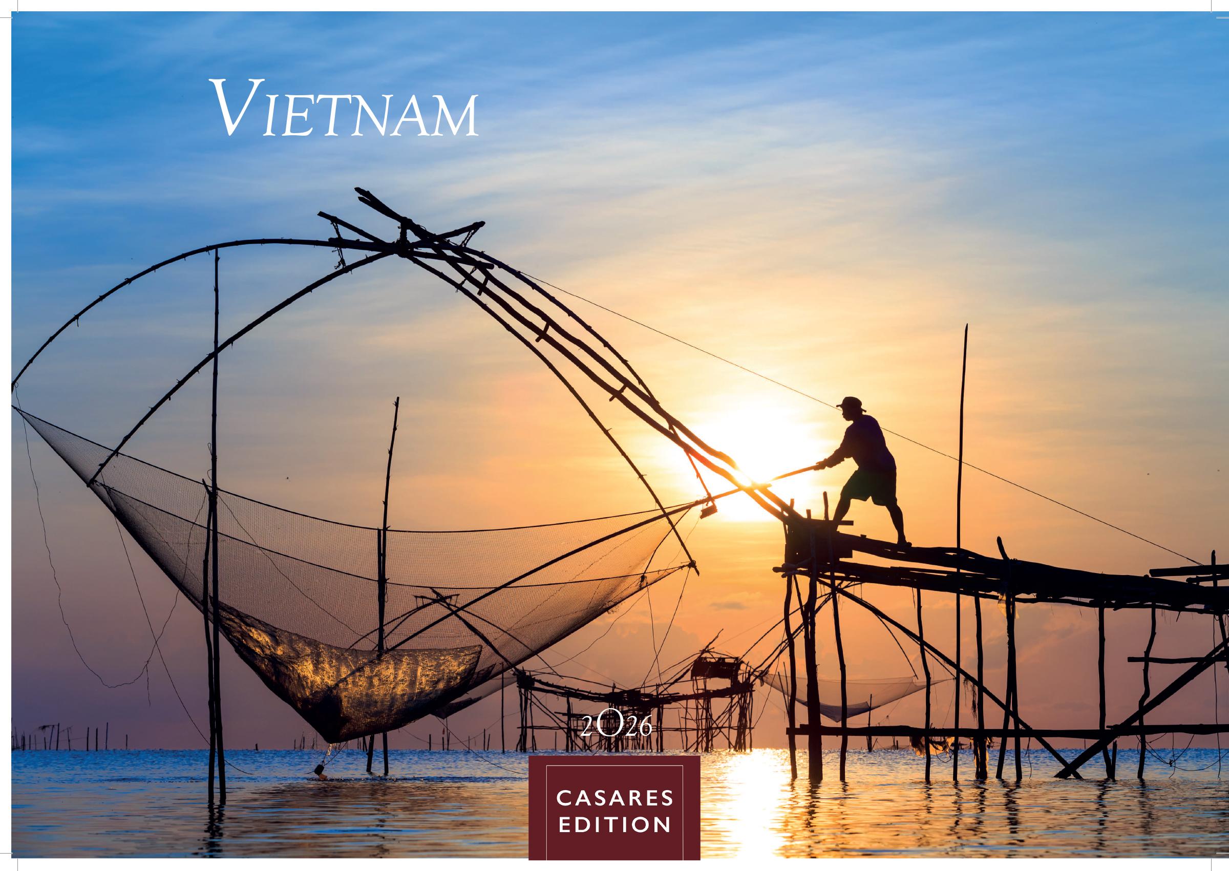 Vorderes Coverbild Vietnam Kalender 2026 - Wandkalender | Fotokalender Asien 35x50cm Grosses Format - Fotos von Vietnams beeindruckenden Landschaften und traditionellem Leben