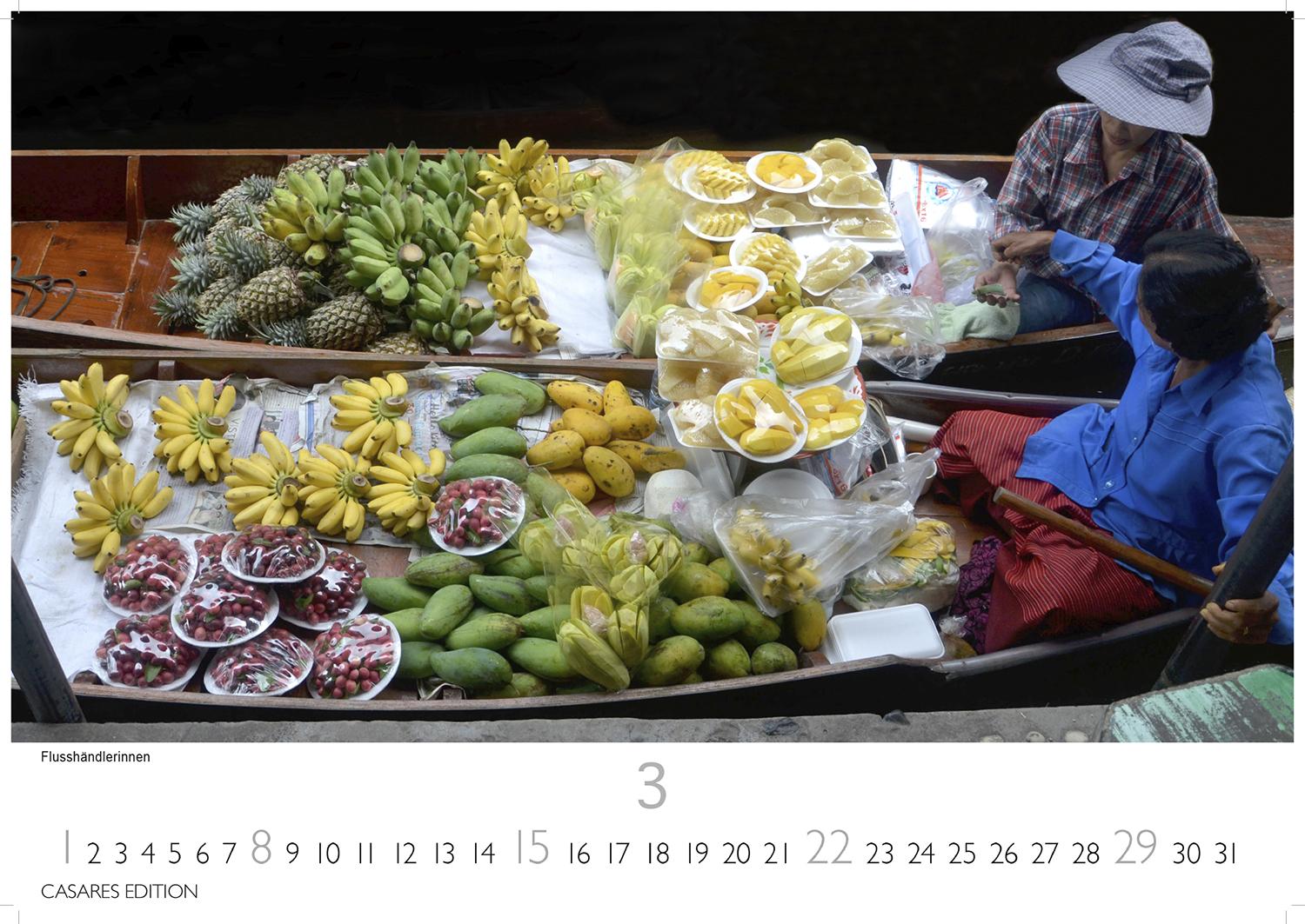 Beispielinhalt (Bild) Thailand Kalender 2026 - Wandkalender | Fotokalender Orient 35x50cm Grosses Format - Hochwertiger für 2026 - von der beeindruckenden Schönheit des Landes