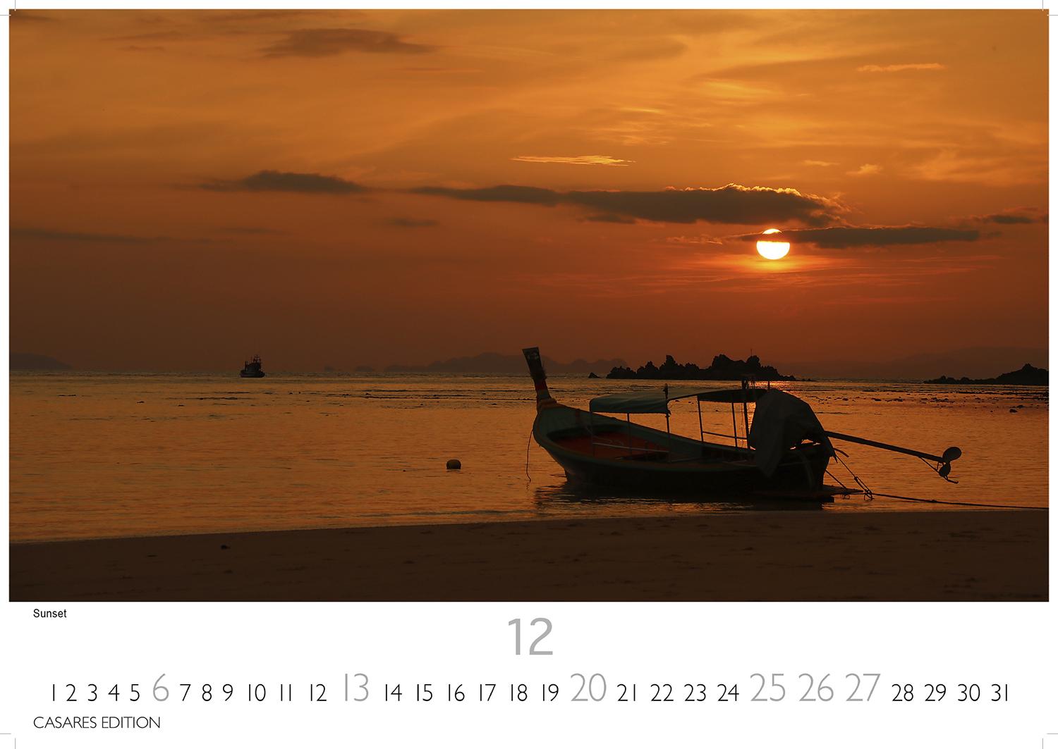 Beispielinhalt (Bild) Thailand Kalender 2026 - Wandkalender | Fotokalender Orient 35x50cm Grosses Format - Hochwertiger für 2026 - von der beeindruckenden Schönheit des Landes
